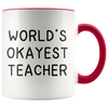 Accent Mug - World's Okayest Teacher