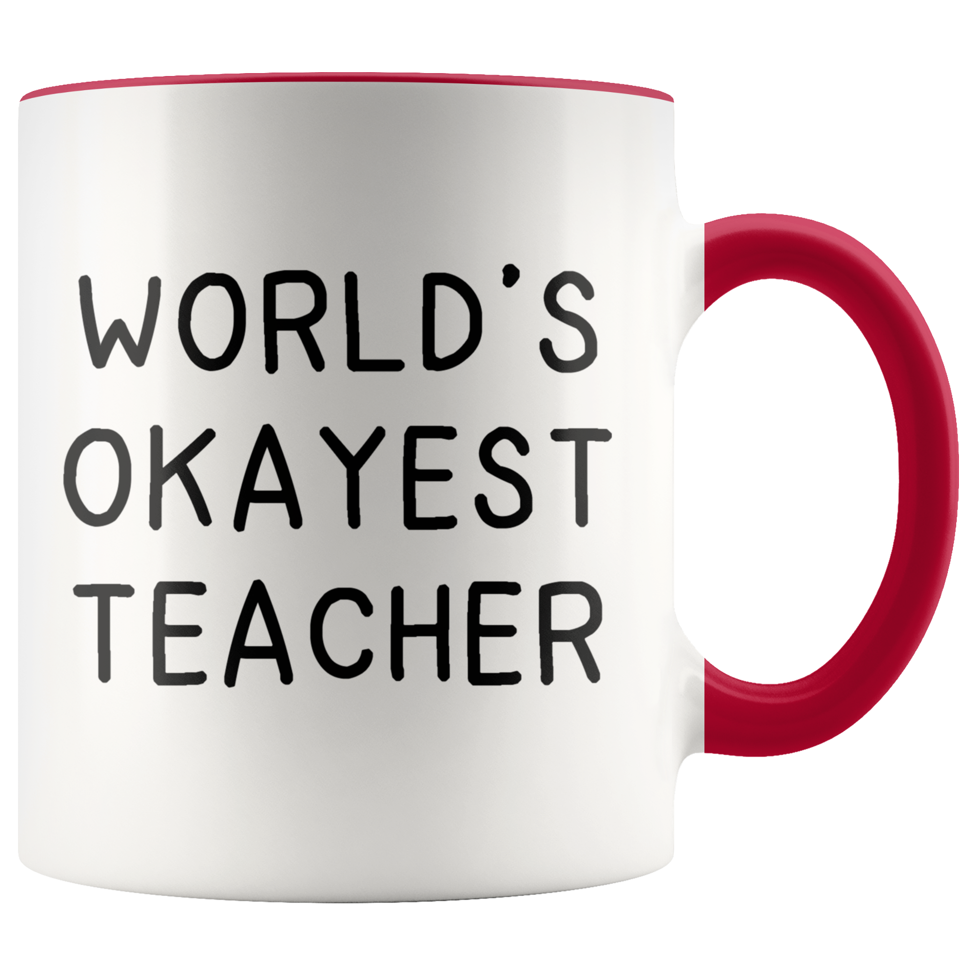 Accent Mug - World's Okayest Teacher