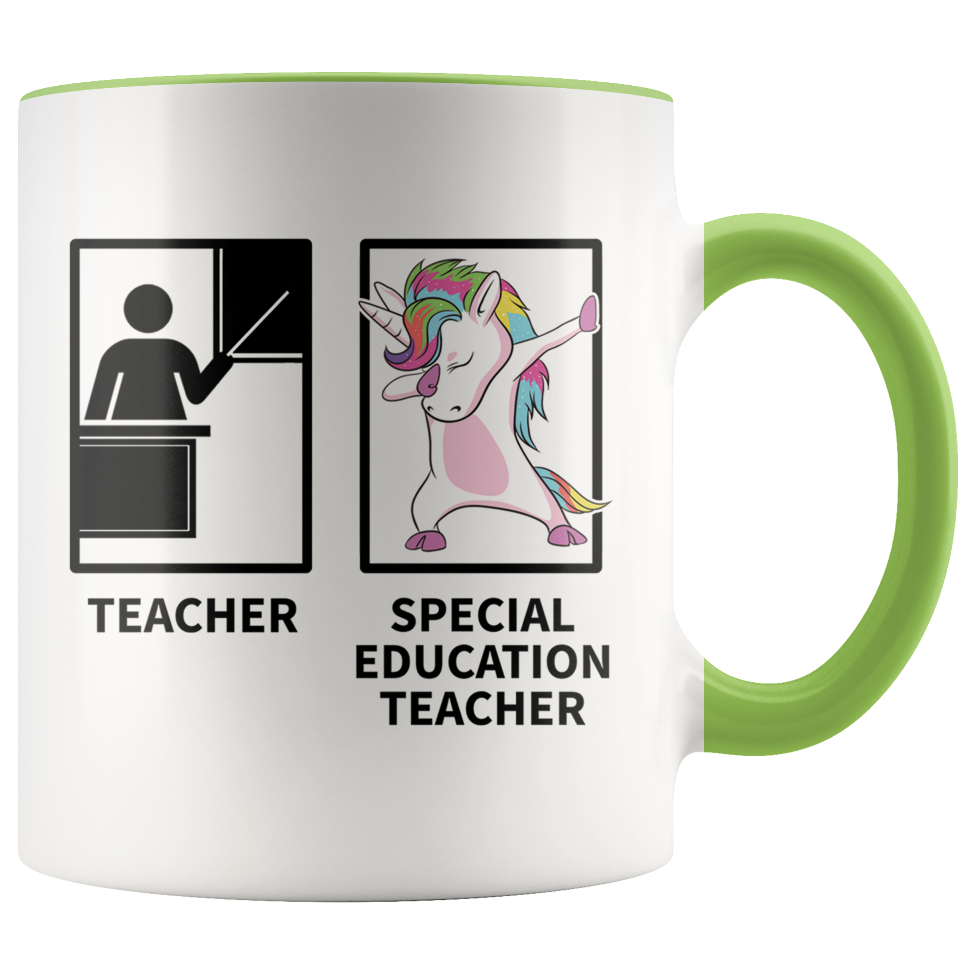 Accent Mug - Special Education Dabbing Unicorn Teacher