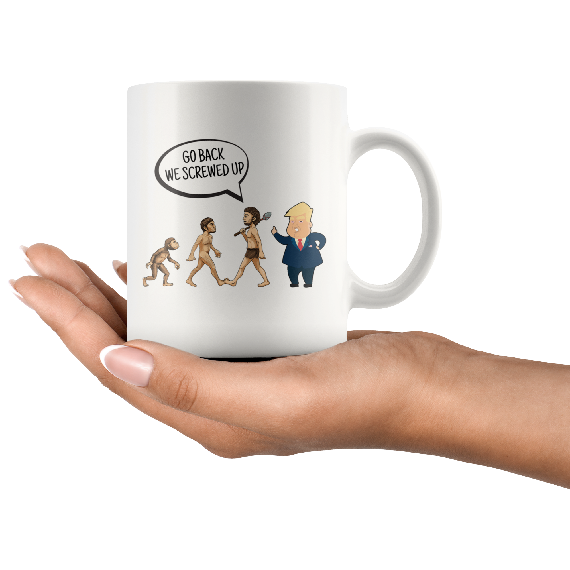 White 11oz Mug - Trump Screwed Up