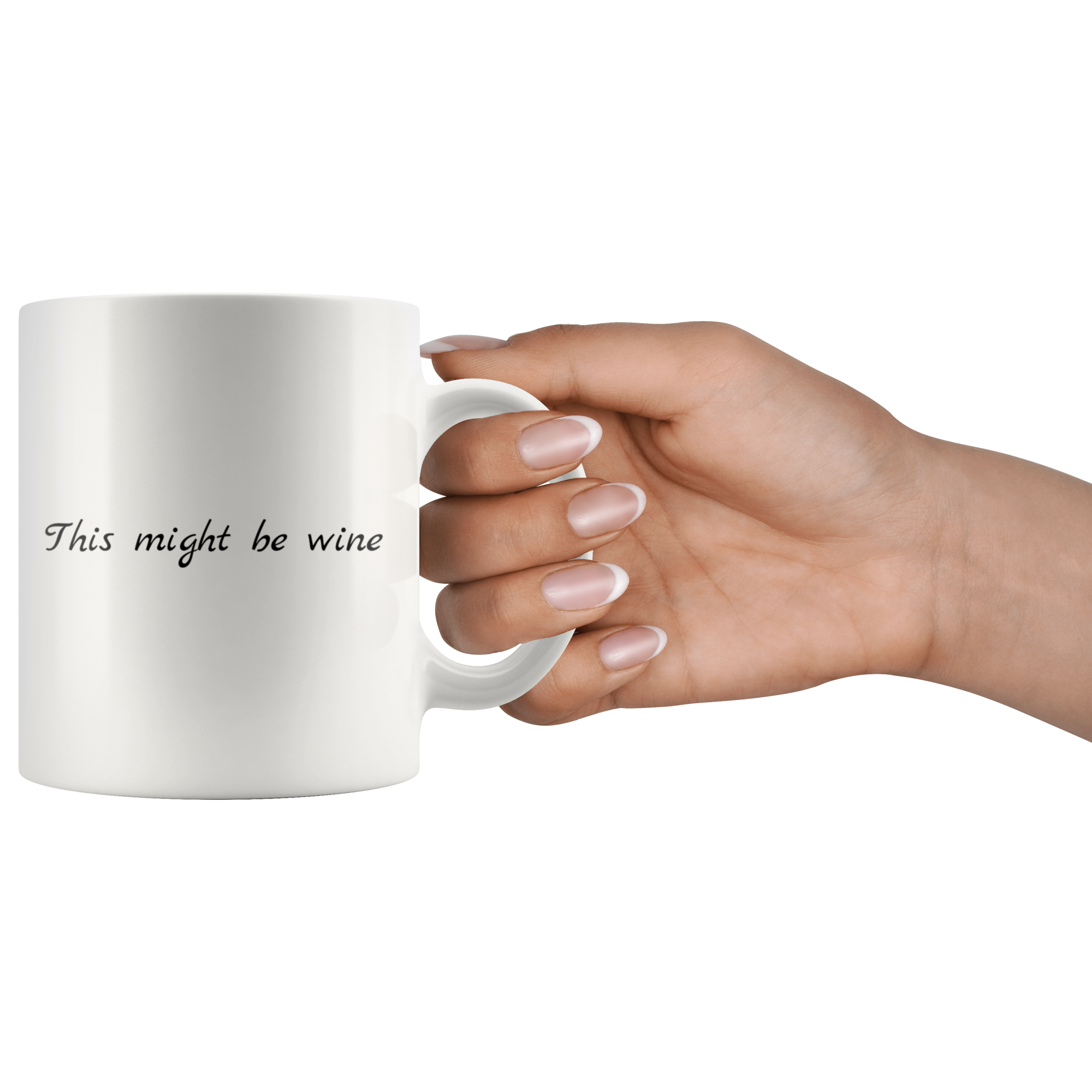 White 11oz Mug - This Might Be Wine