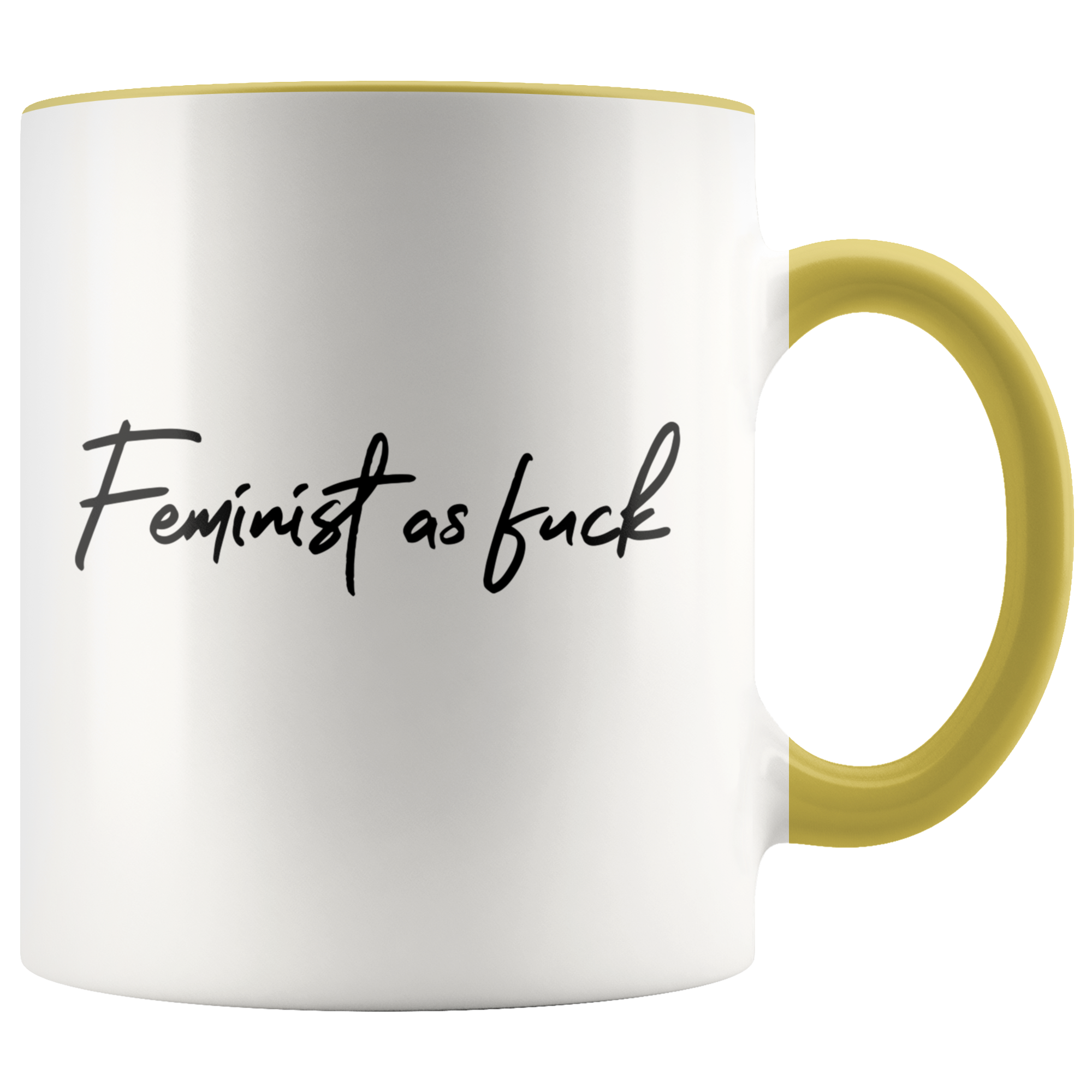 Accent Mug - Feminist As Fuck