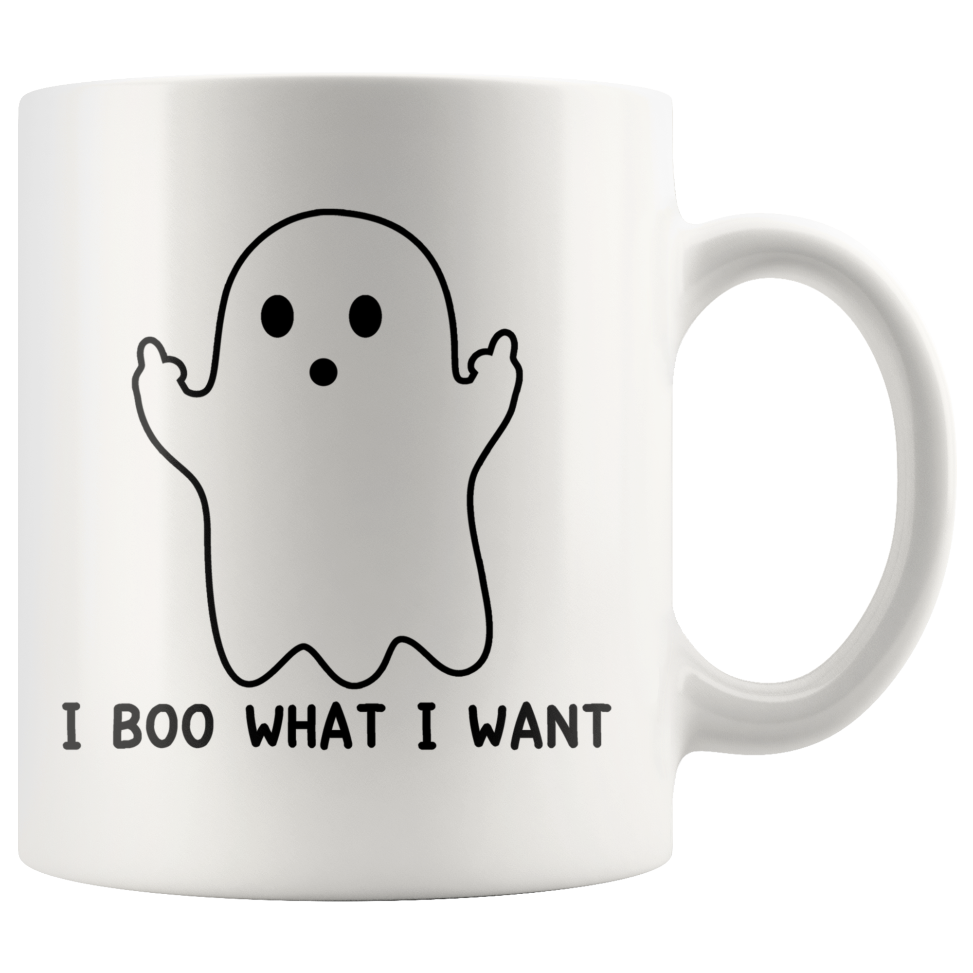 White Mugs - I Boo What I Want