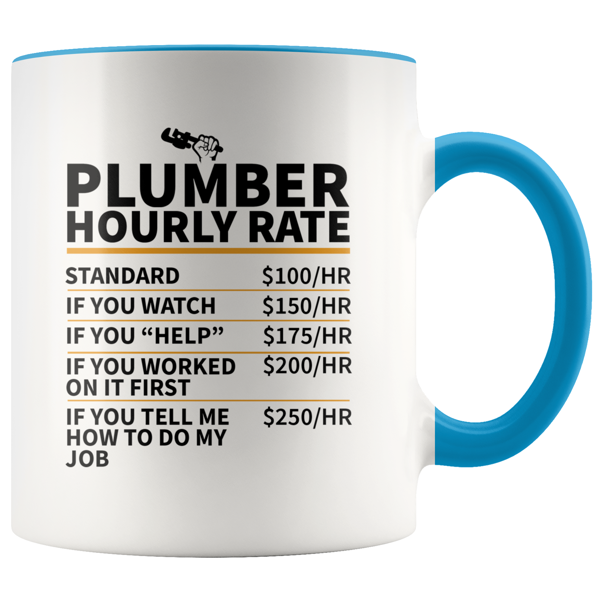 Accent Mug - Plumber Hourly Rate