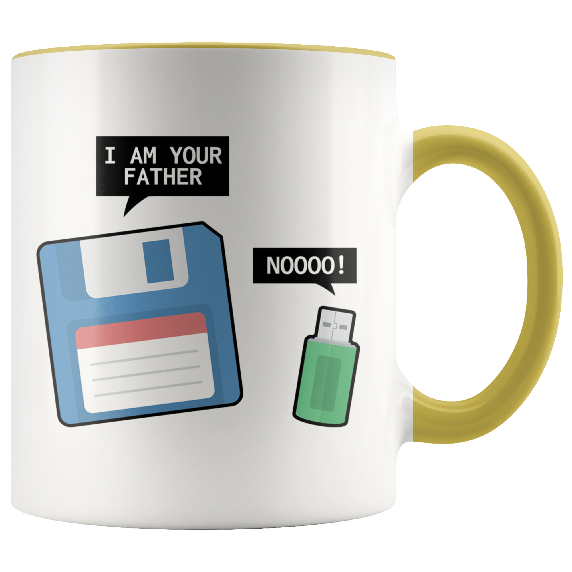 Accent Mug - Floppy Disk USB Father Mug