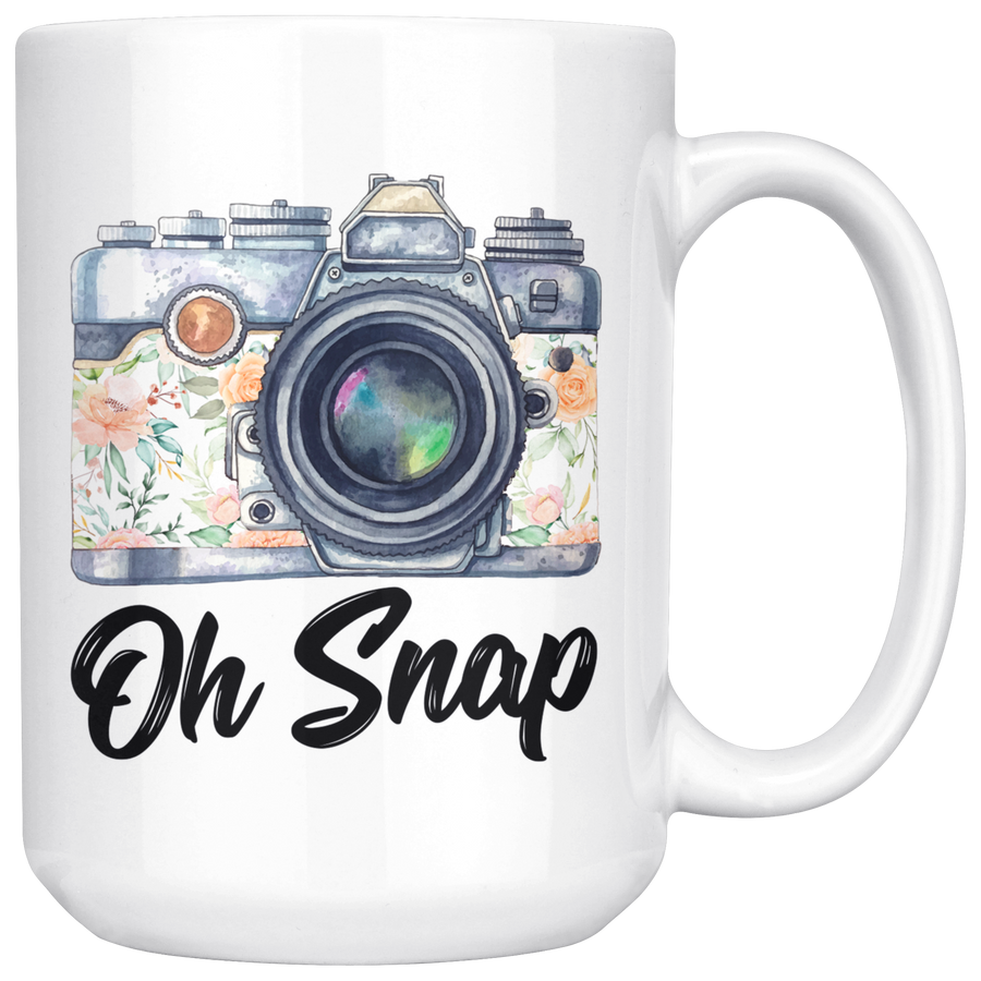 White 15oz Mug - Photography Oh Snap