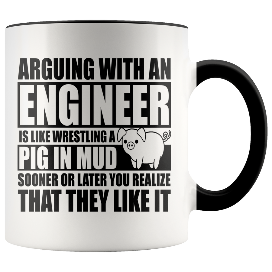 Accent Mug - Engineer Pig In Mud