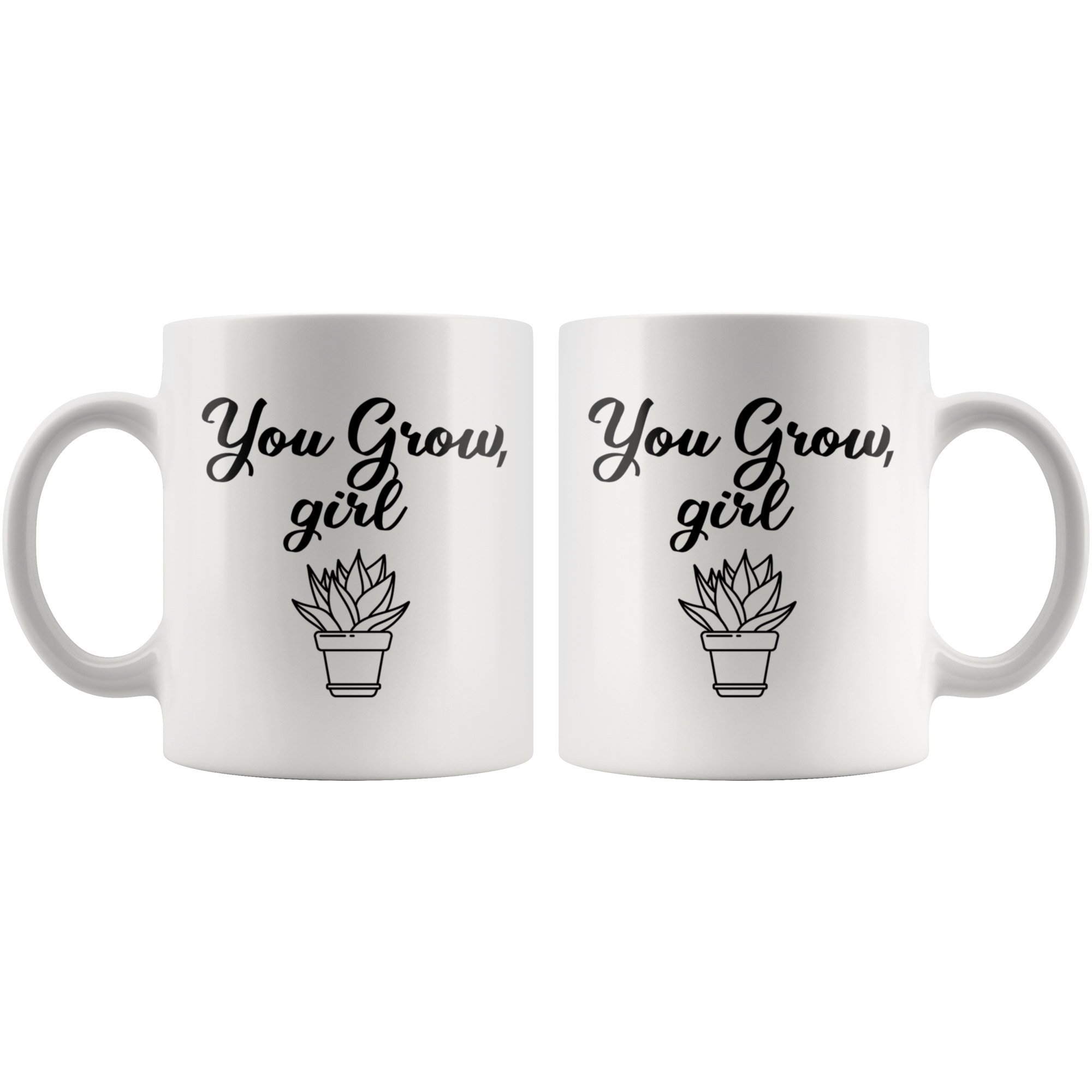 White 11oz Mug - You Grow Girl
