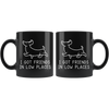 Black 11oz Mug - Dachshund Low Places