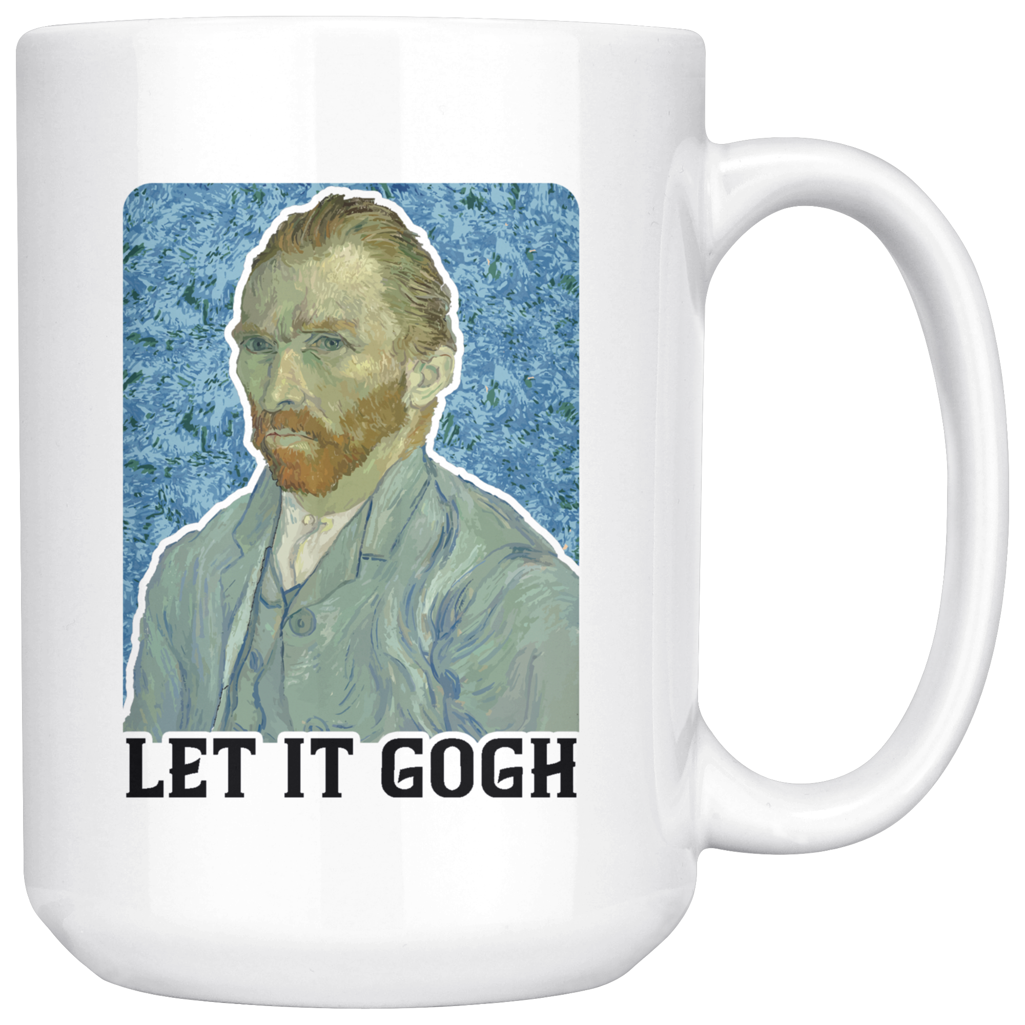White Mugs - Let It Gogh