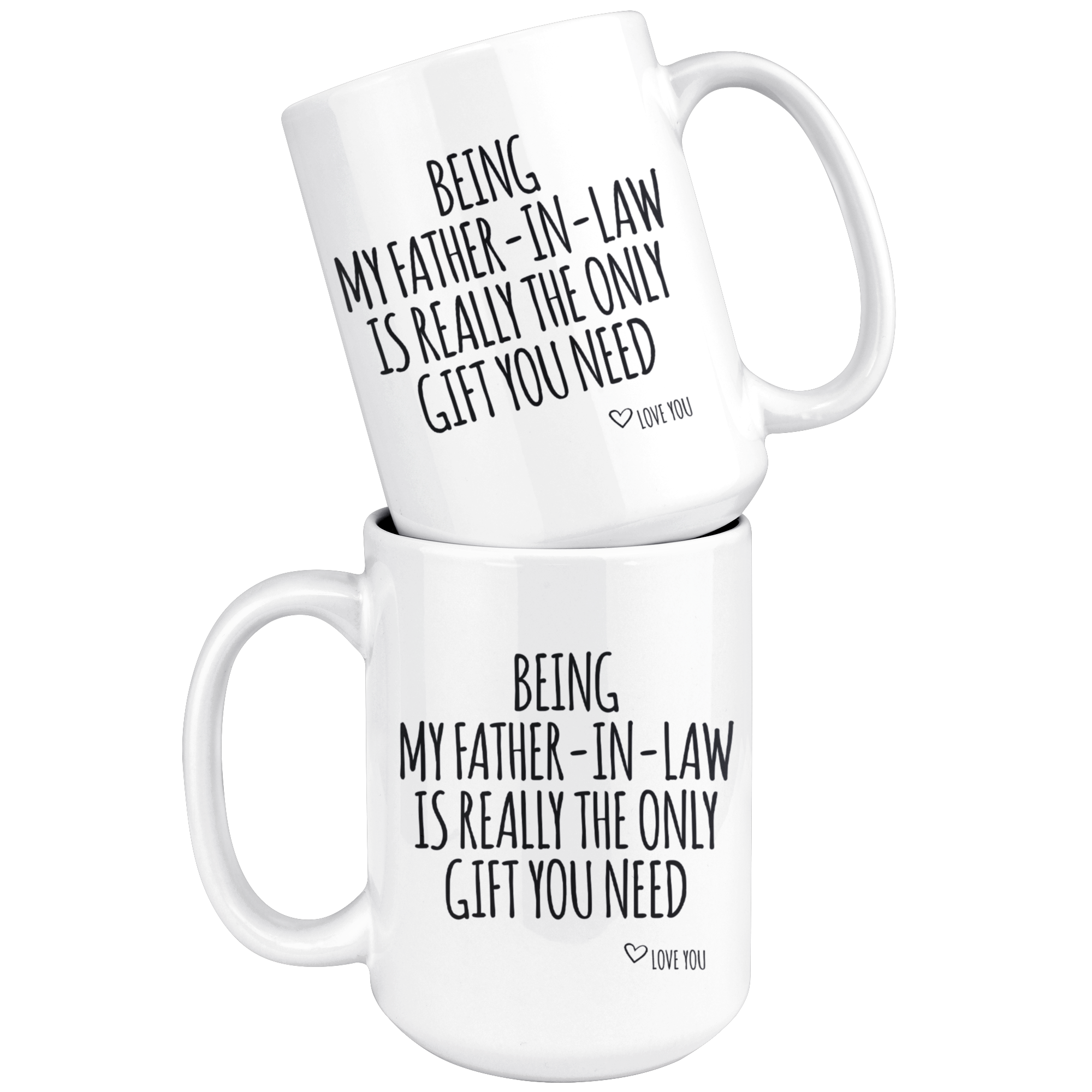 White Mugs - Being My Father In Law Gift