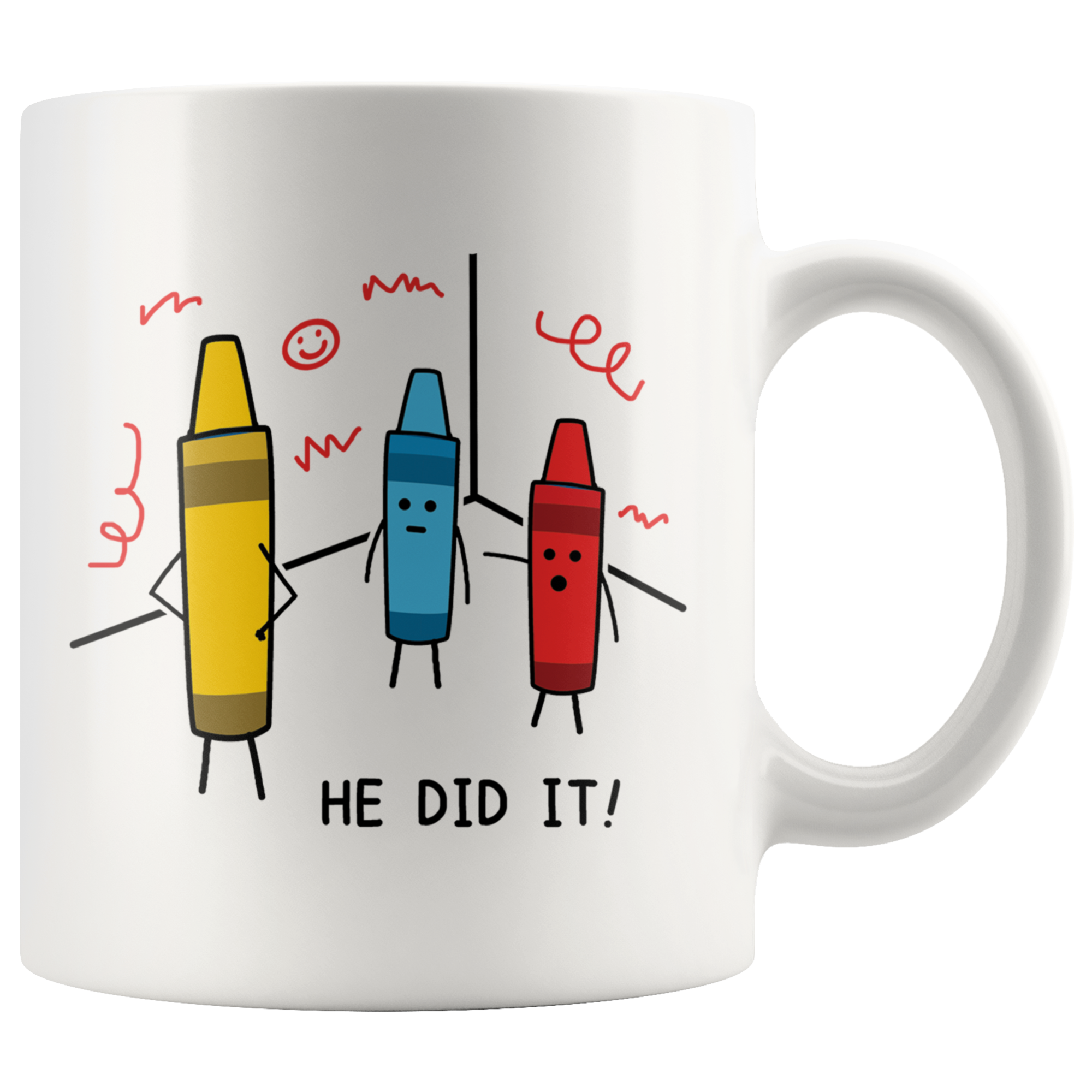 Accent Mug - Crayon He Did It