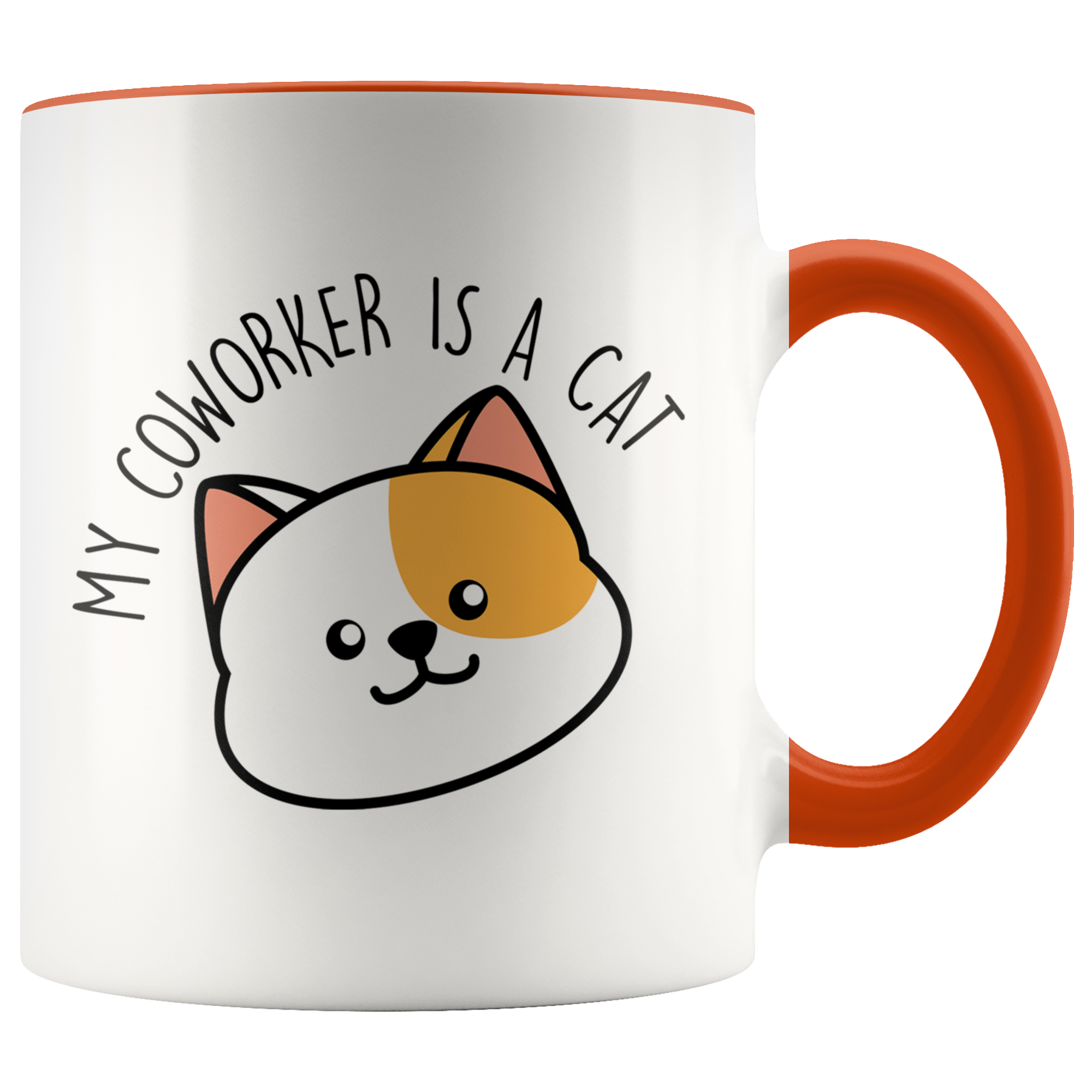 Accent Mug - My Coworker Is A Cat