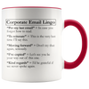 Accent Mug - Corporate E-Mail Lingo