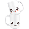White 15oz Mug - Smiley Face Mug