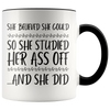 Accent Mug - She Believed She Could Studied