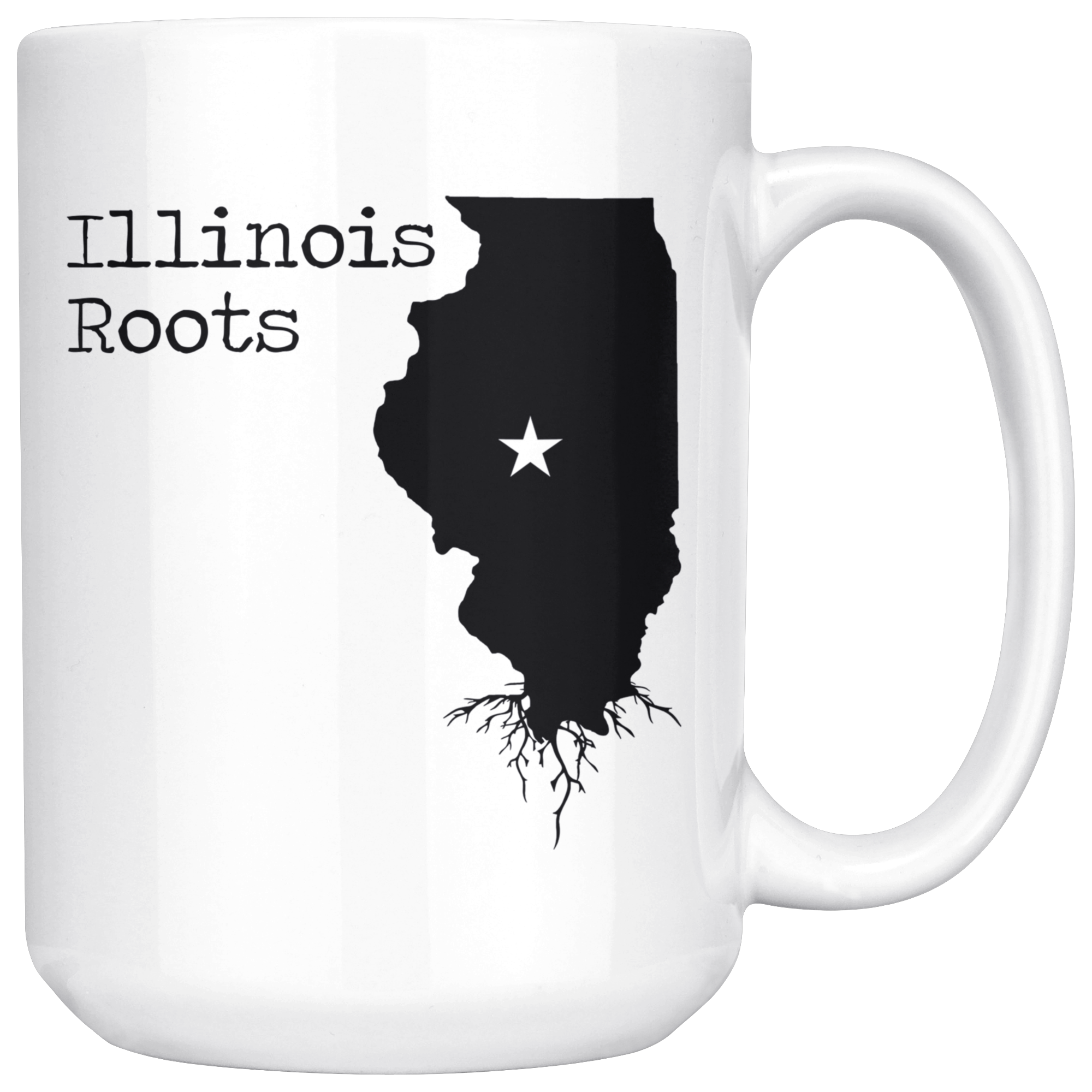 White Mugs - Illinois Roots