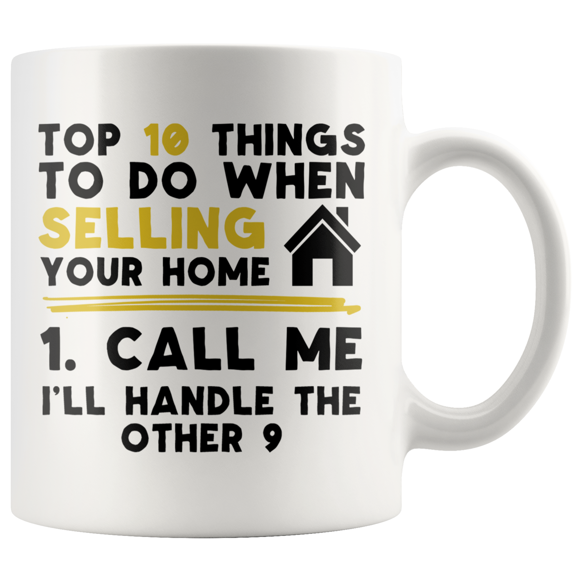 White 11oz Mug - Realtor Top Ten