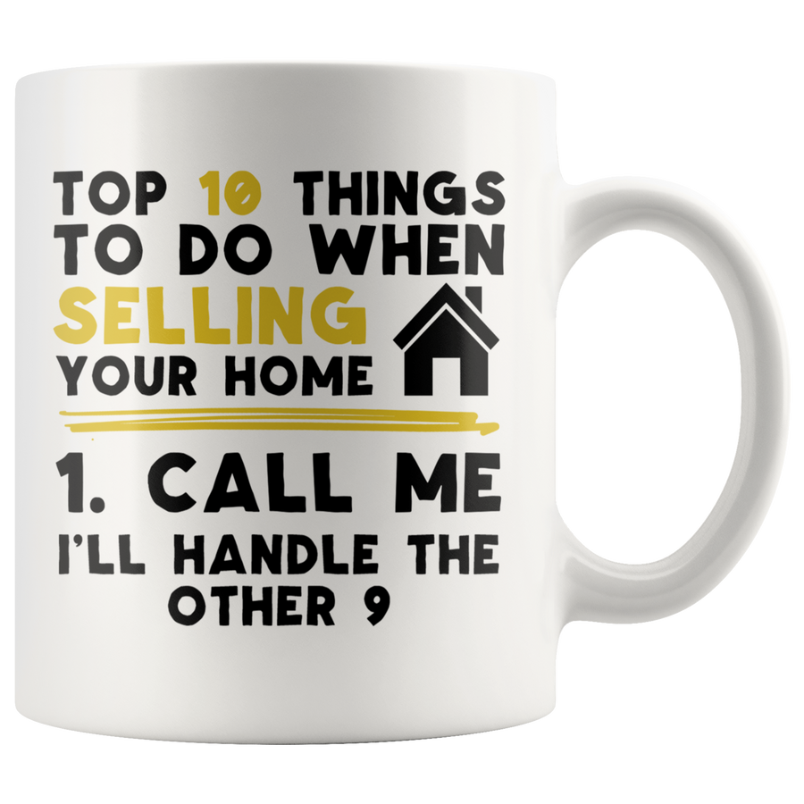 White 11oz Mug - Realtor Top Ten