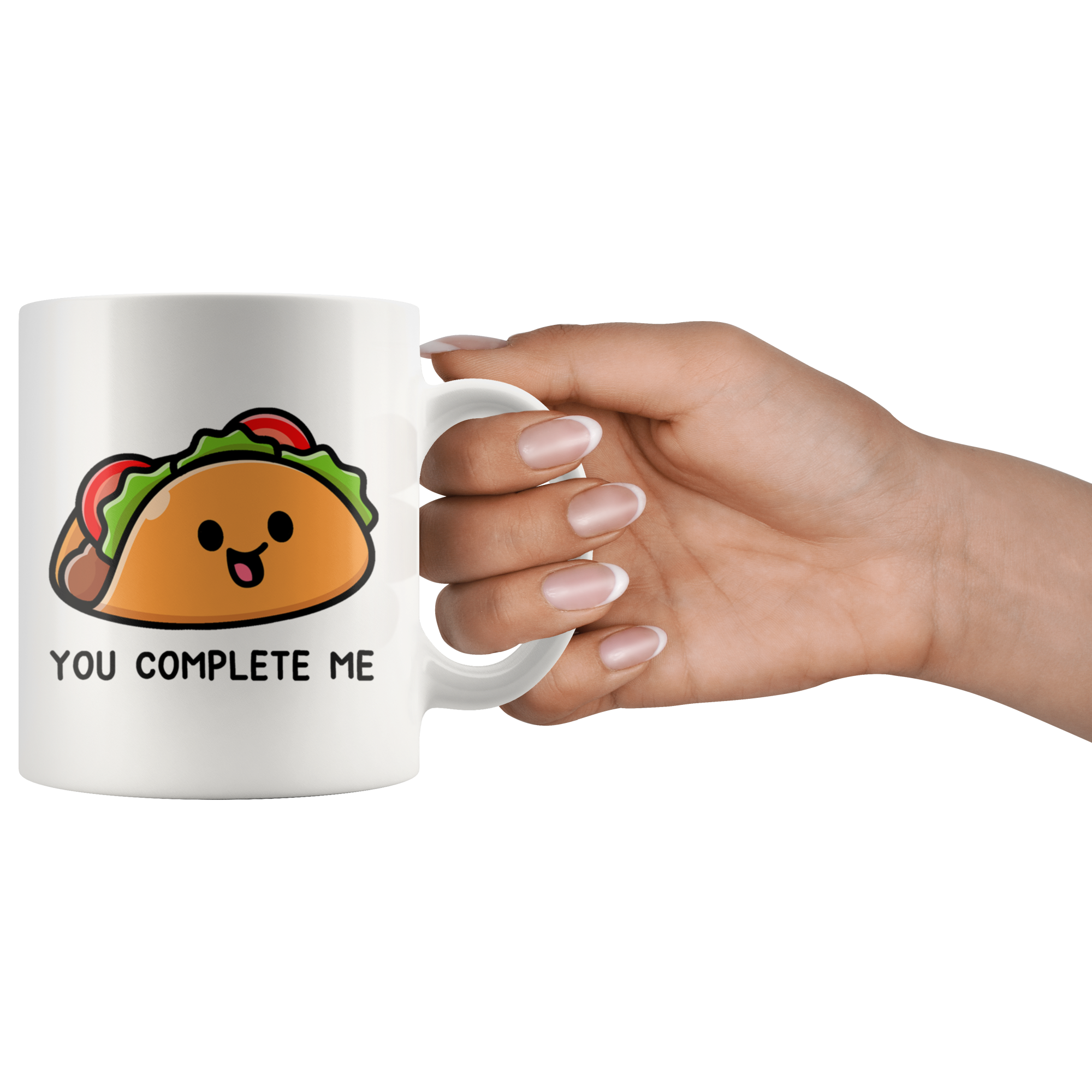 White Mugs - Matching Mug Taco You Complete Me
