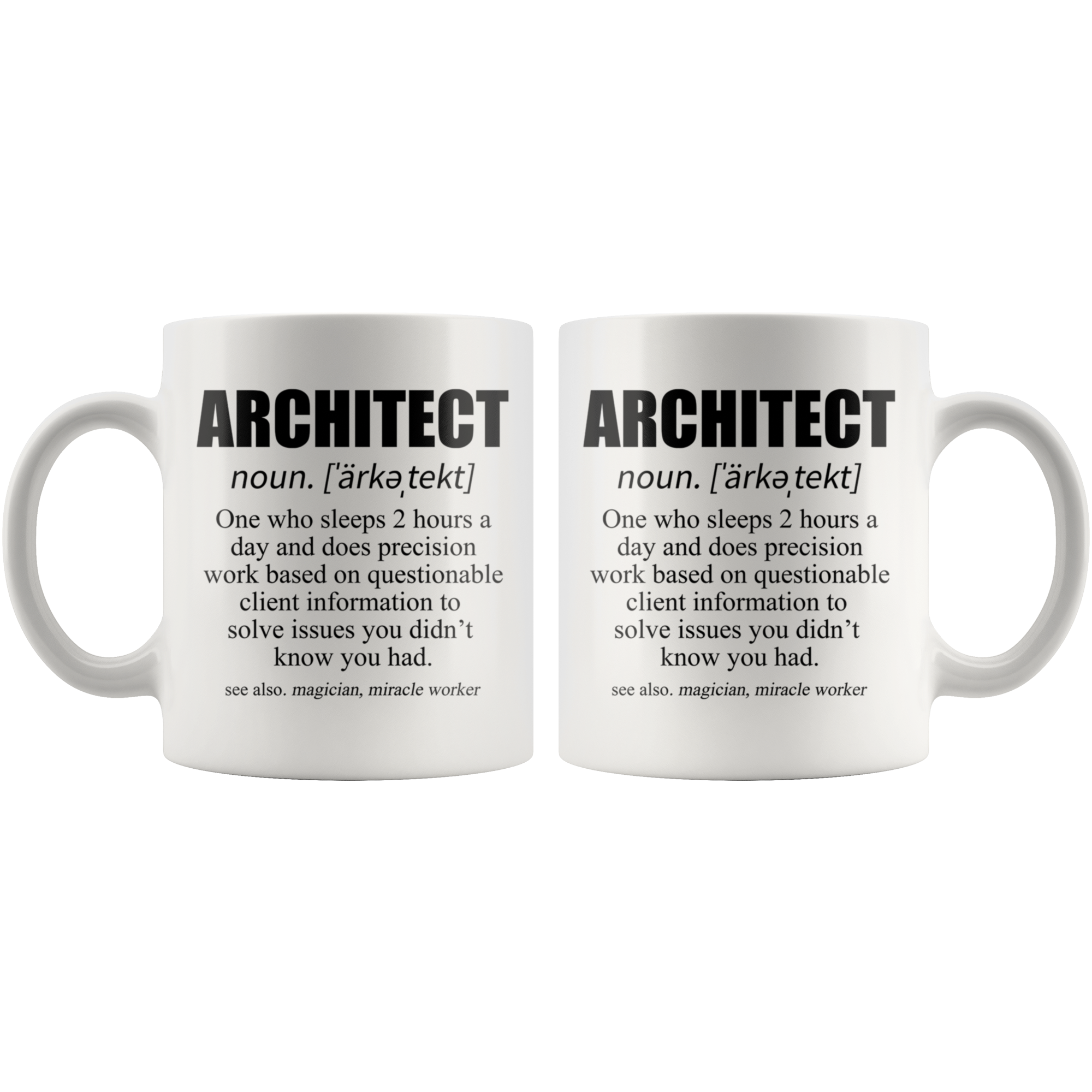 White 11oz Mug - Architect Definition