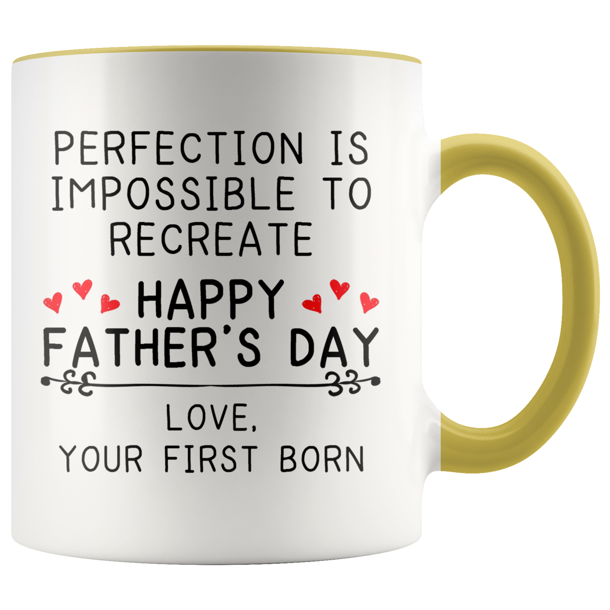 Accent Mug - Father's Day Perfection Impossible First Born