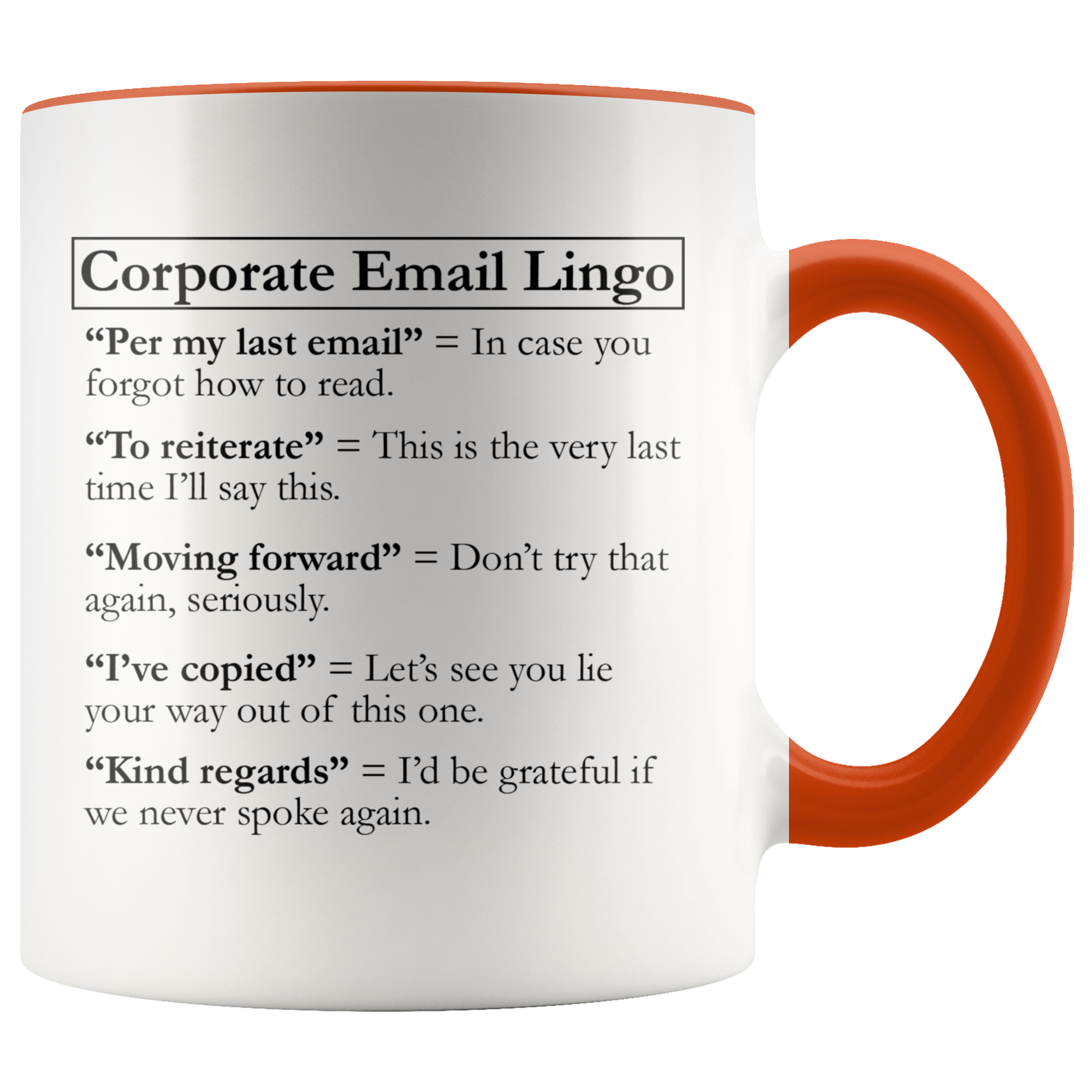 Accent Mug - Corporate Email Lingo