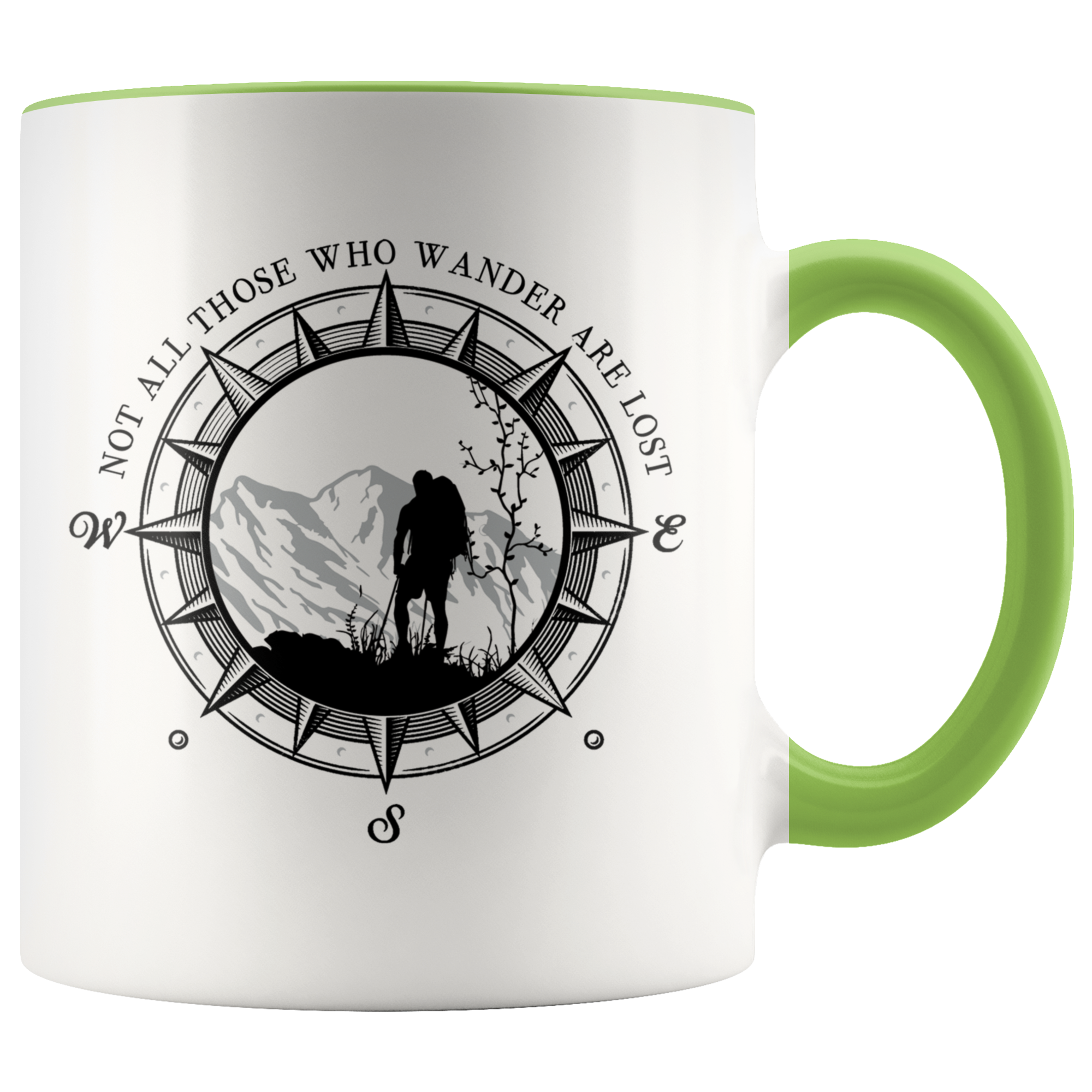 Accent Mug - Not All Who Wander Are Lost