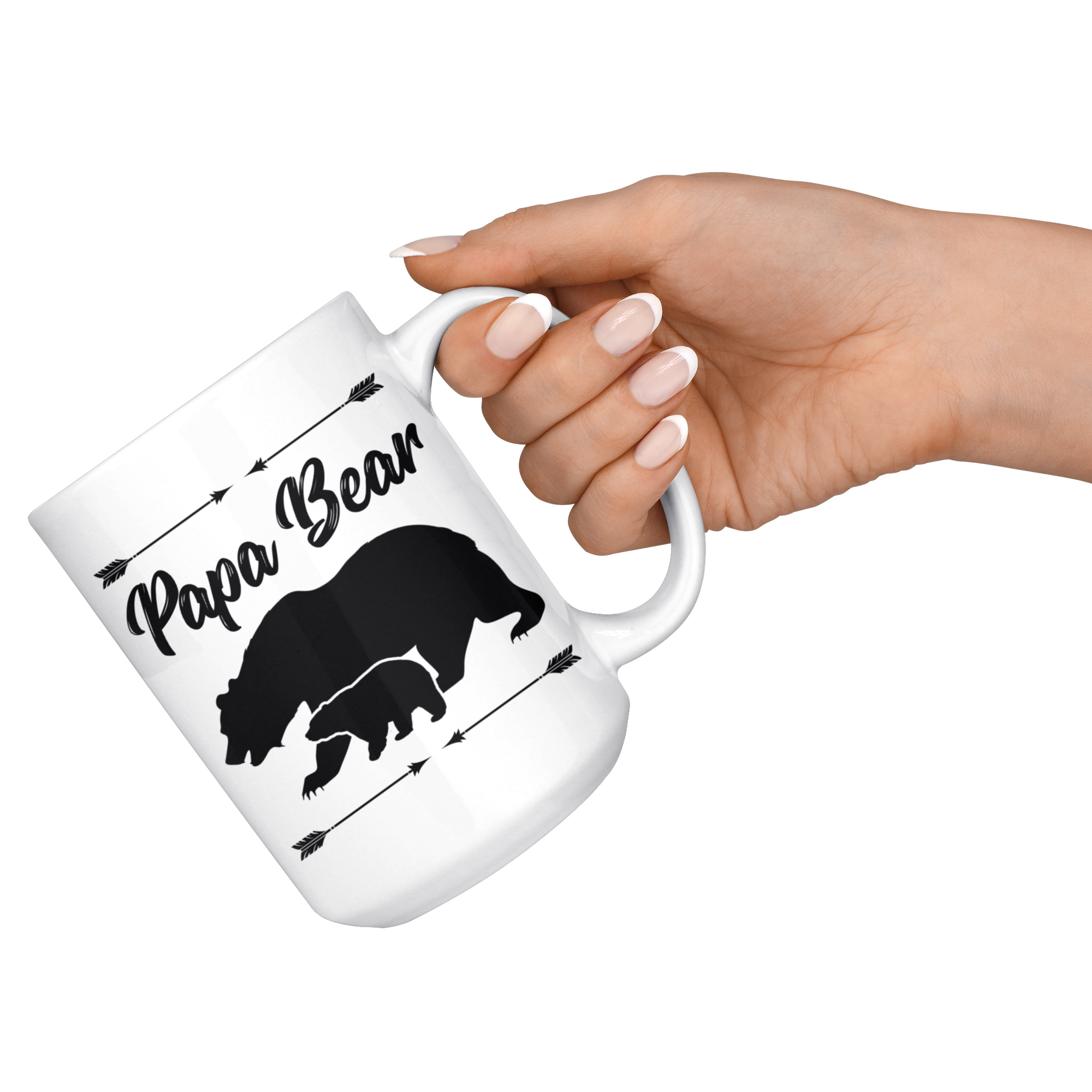 White 15oz Mug - Papa Bear Mug