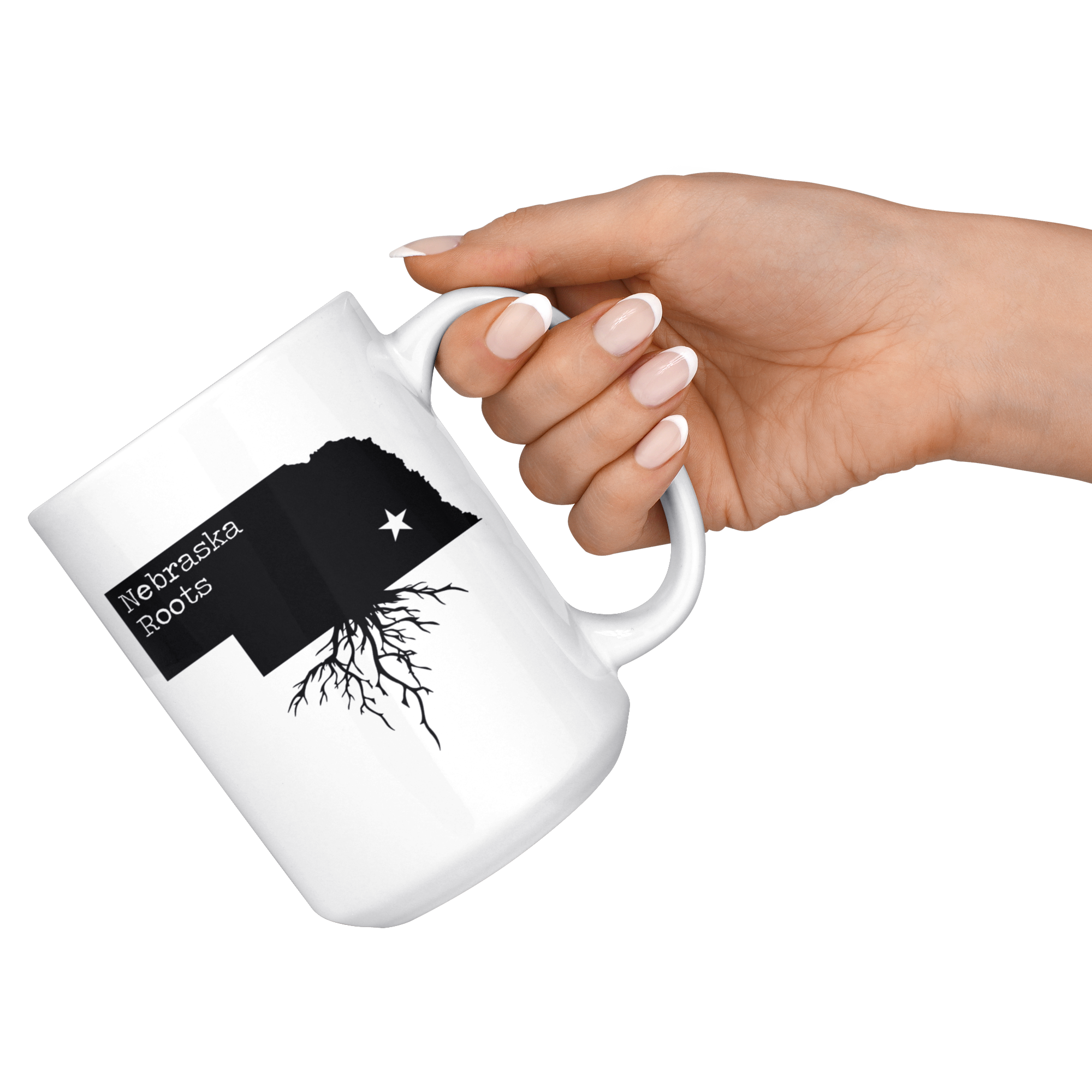 White Mugs - Nebraska Roots