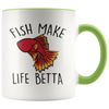 Accent Mug - Fish Make Life Betta