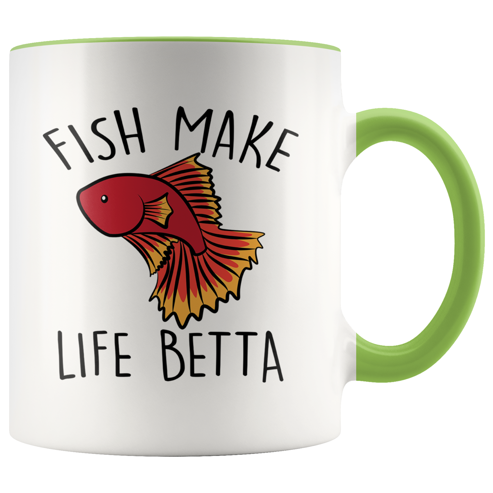 Accent Mug - Fish Make Life Betta