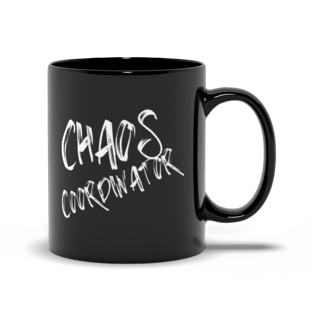 Chaos Custom Black Mugs