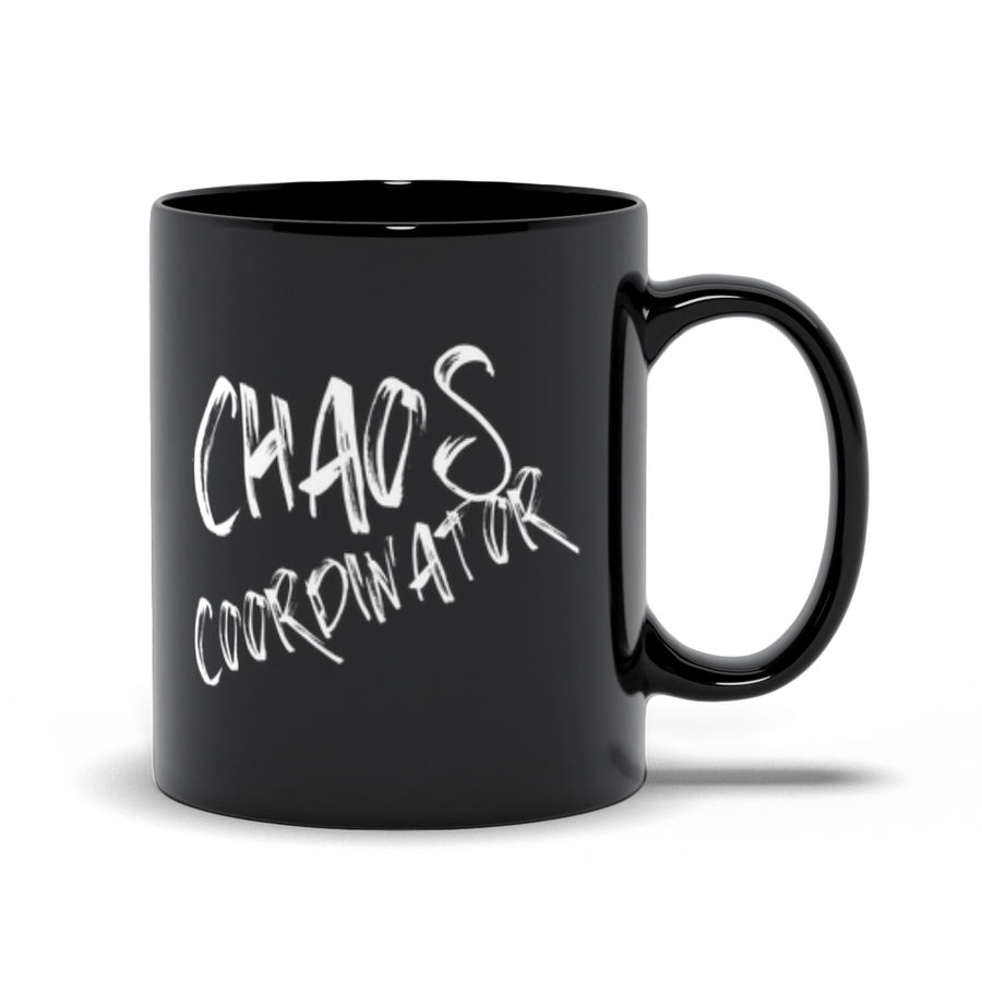 Chaos Custom Black Mugs