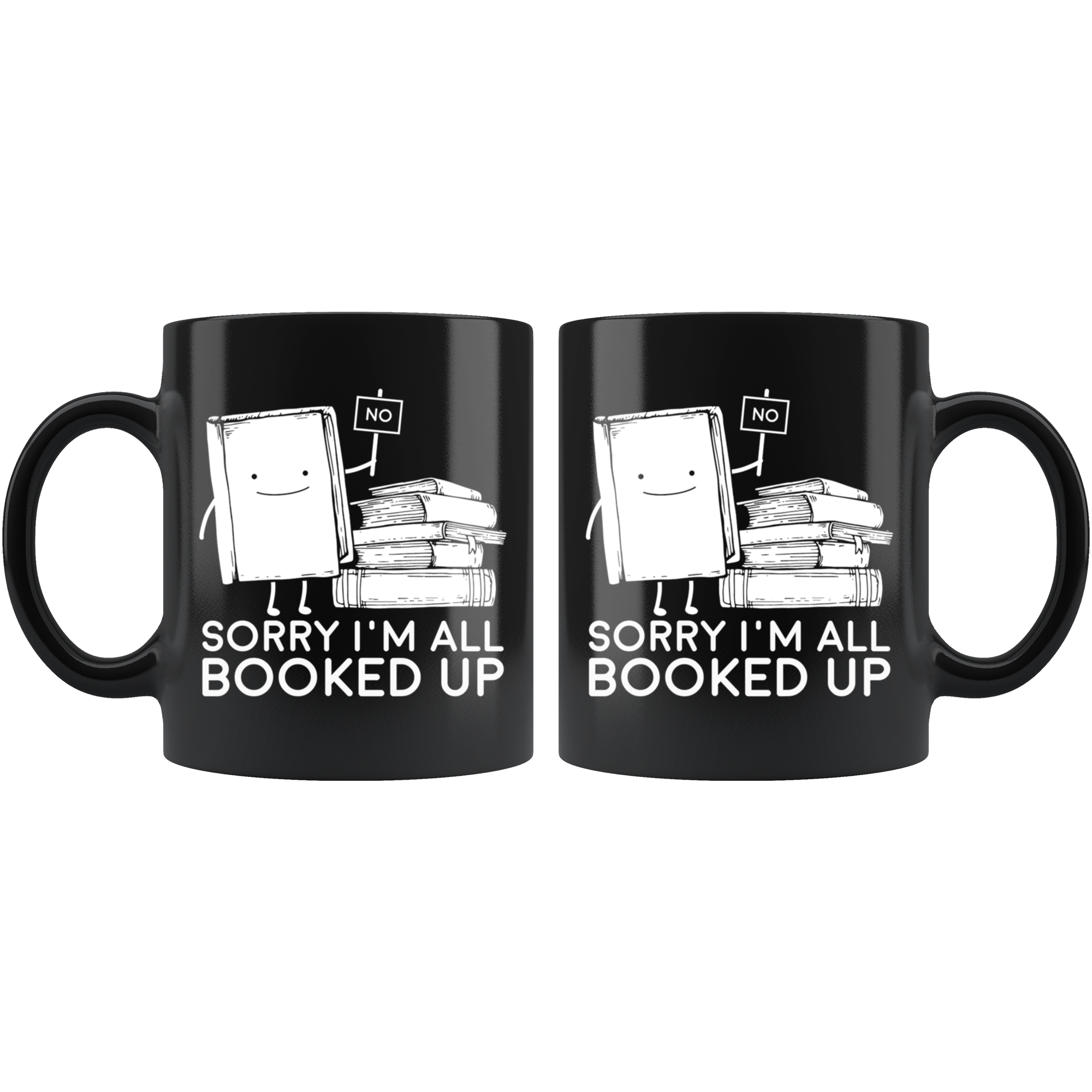 Black 11oz Mug - All Booked Up