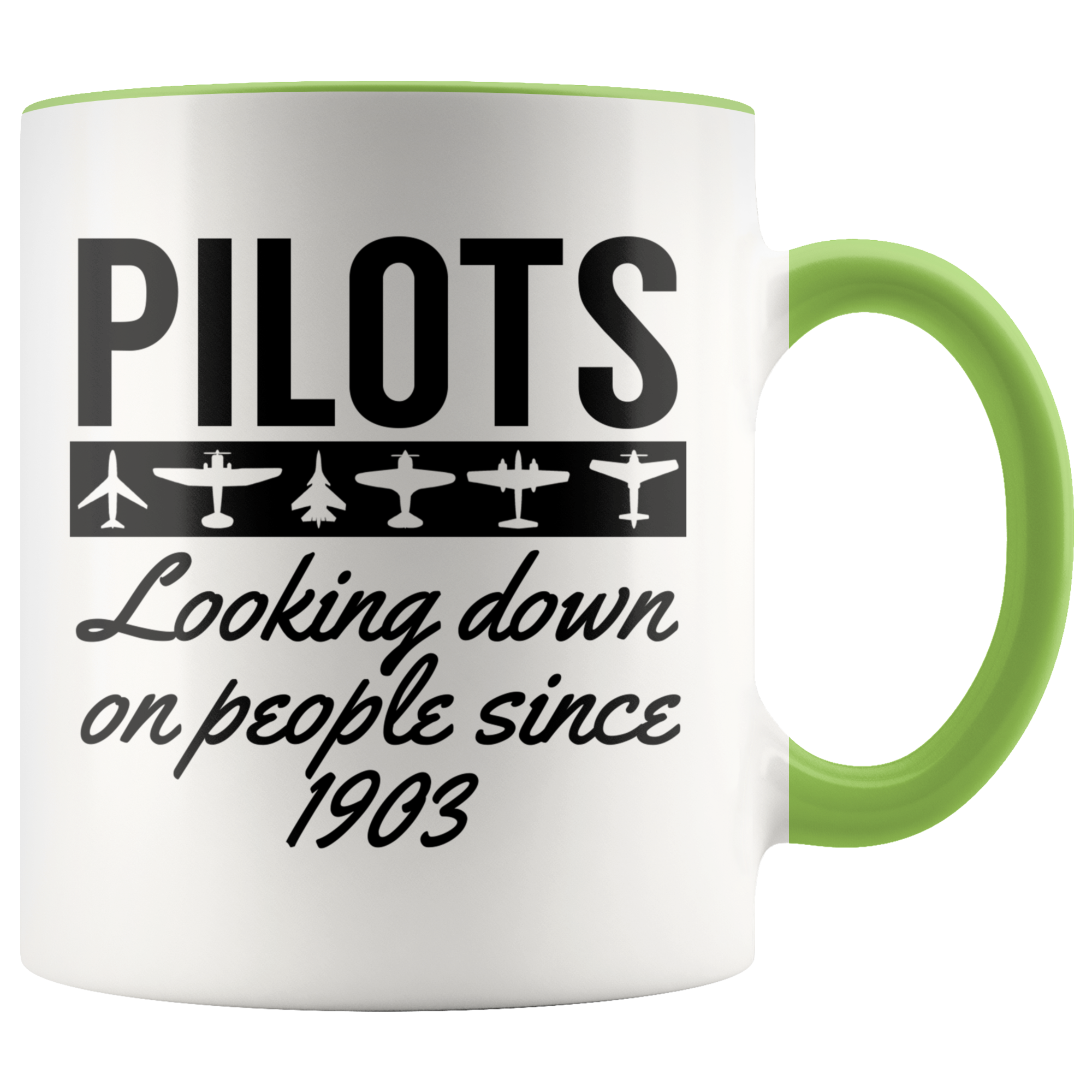 Accent Mug - Pilots Looking Down On People