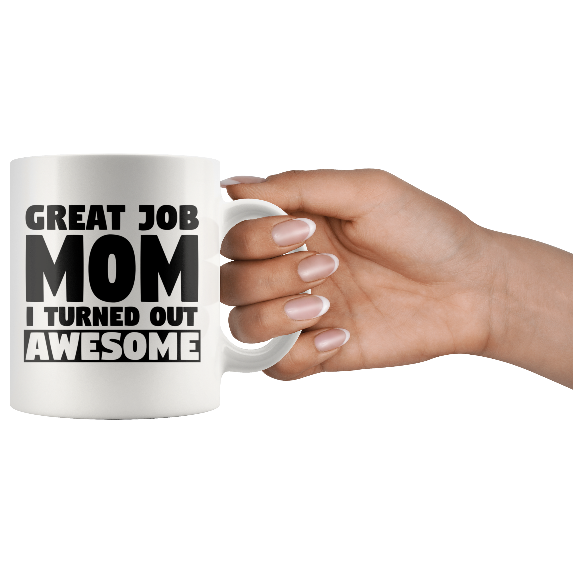 White Mugs - Great Job Mom