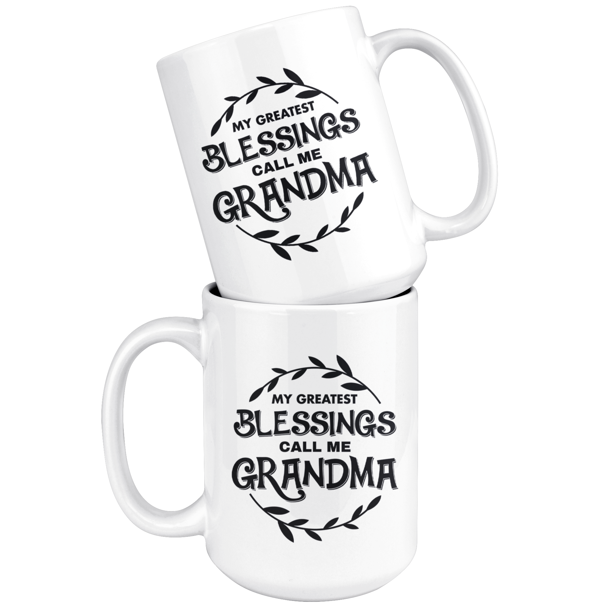 White Mugs - Blessings Grandma