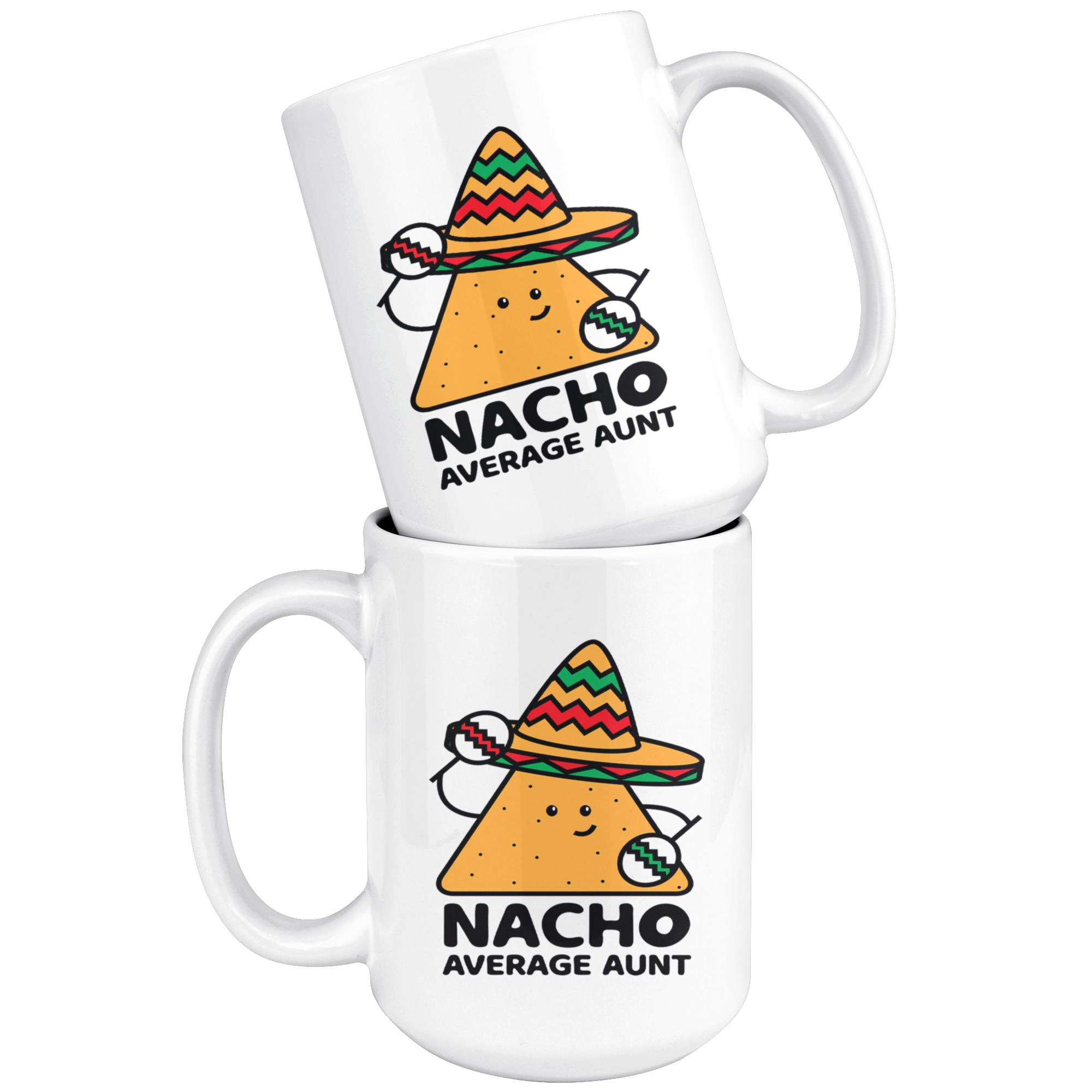 White Mugs - Nacho Average Aunt Chip