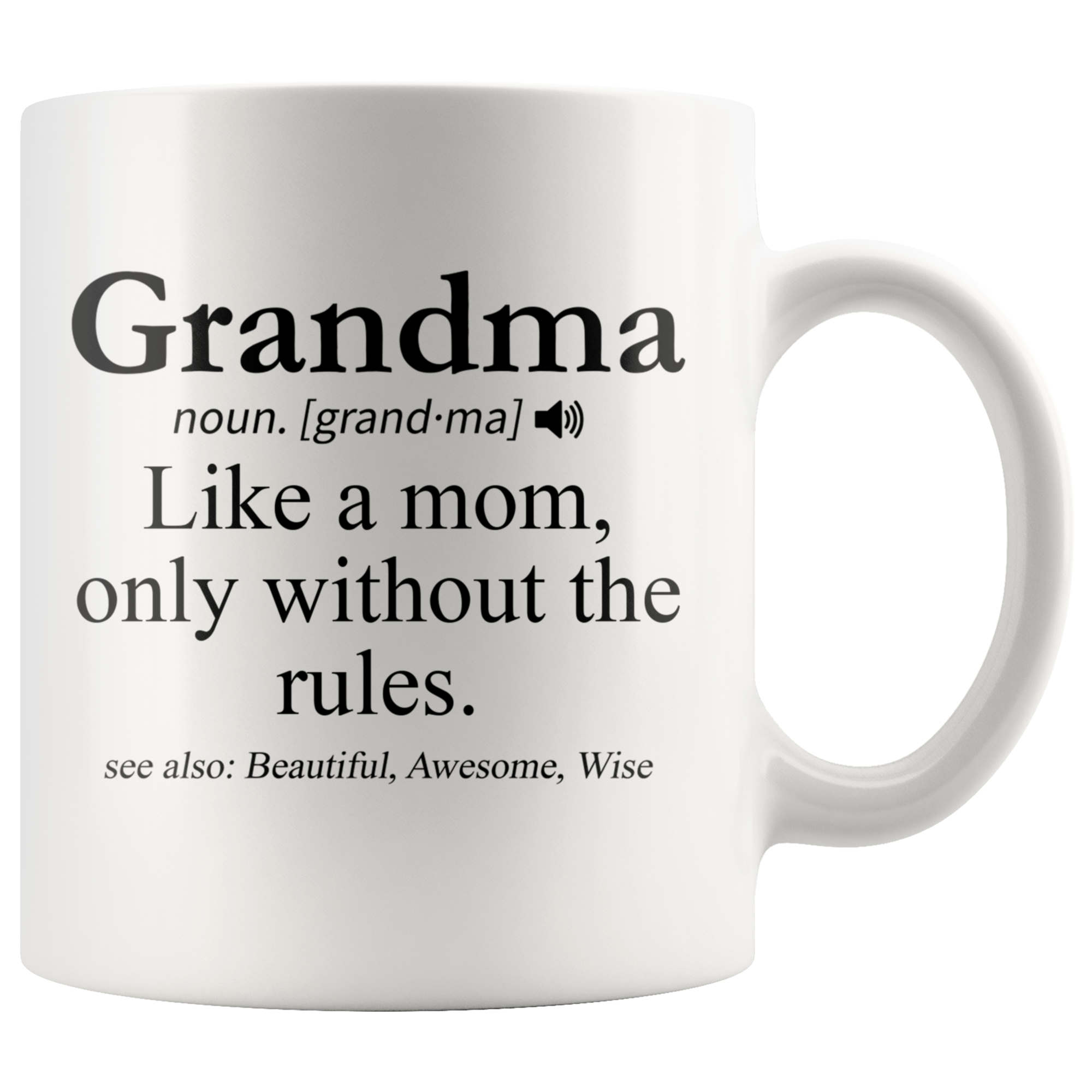 White 11oz Mug - Grandma Definition