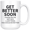 White Mugs - Get Better Soon