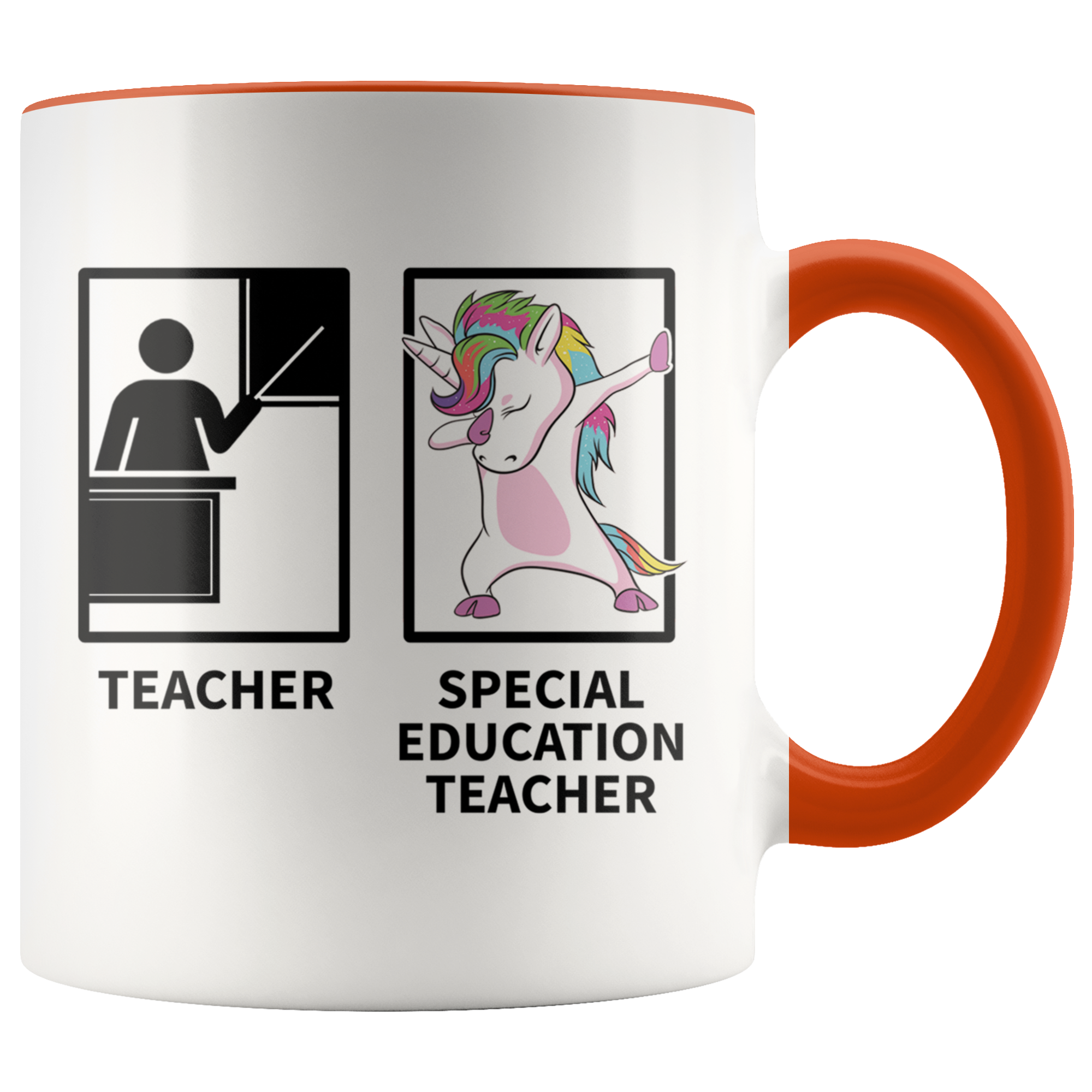 Accent Mug - Special Education Dabbing Unicorn Teacher