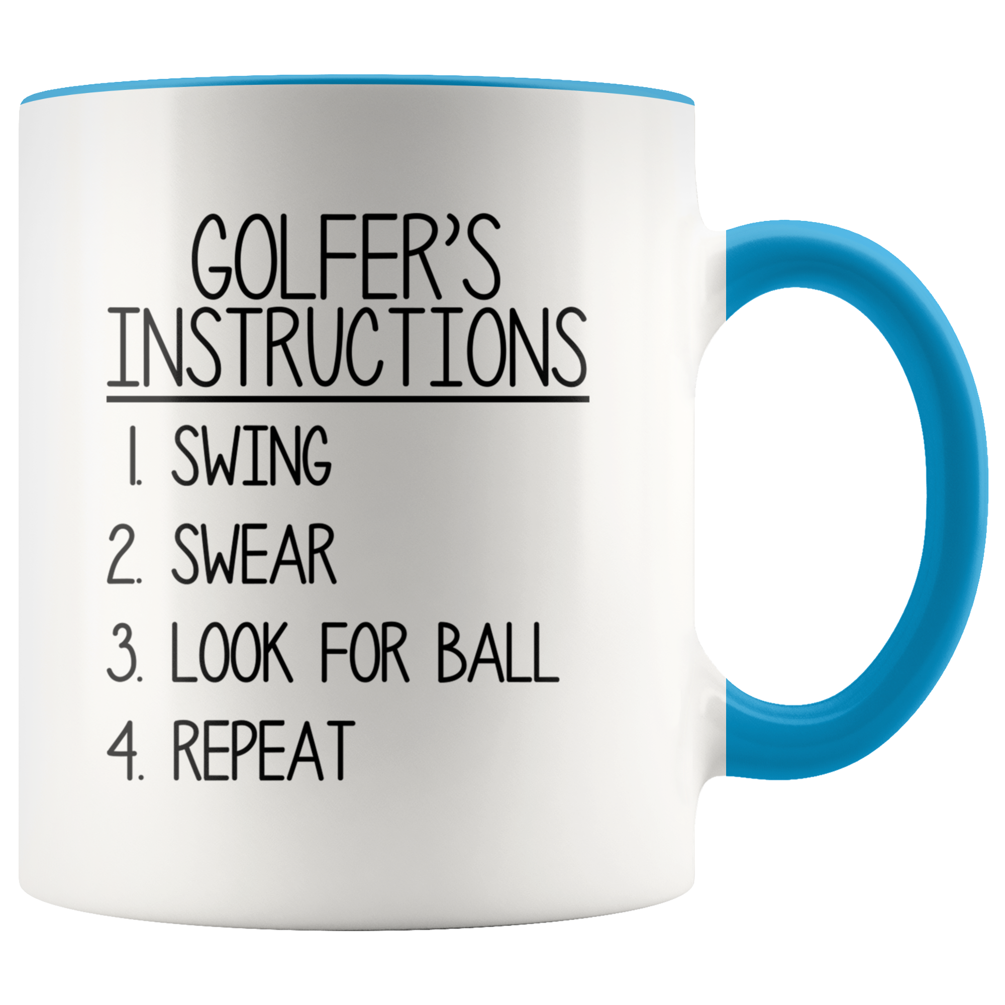 Accent Mug - Golfer's Instructions