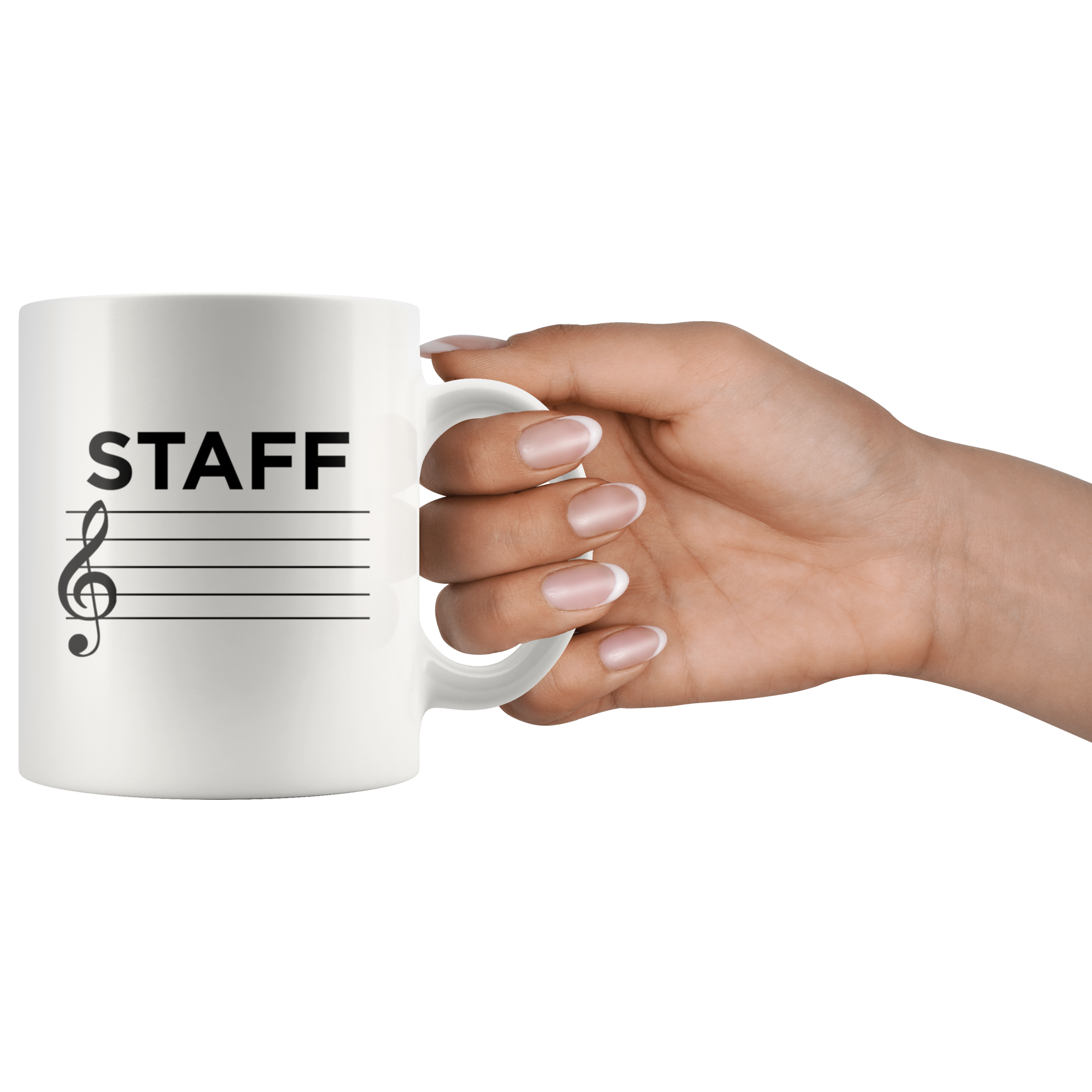 White 11oz Mug - Music Staff Mug
