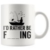 White Mugs - Rather Be Fishing