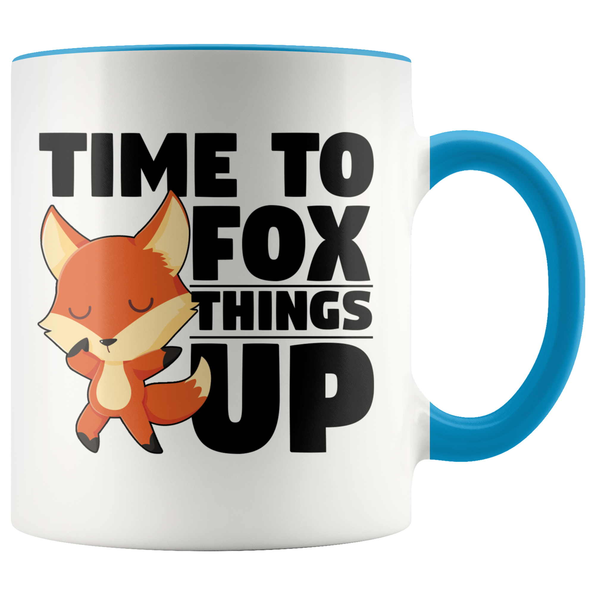 Accent Mug - Fox Things Up