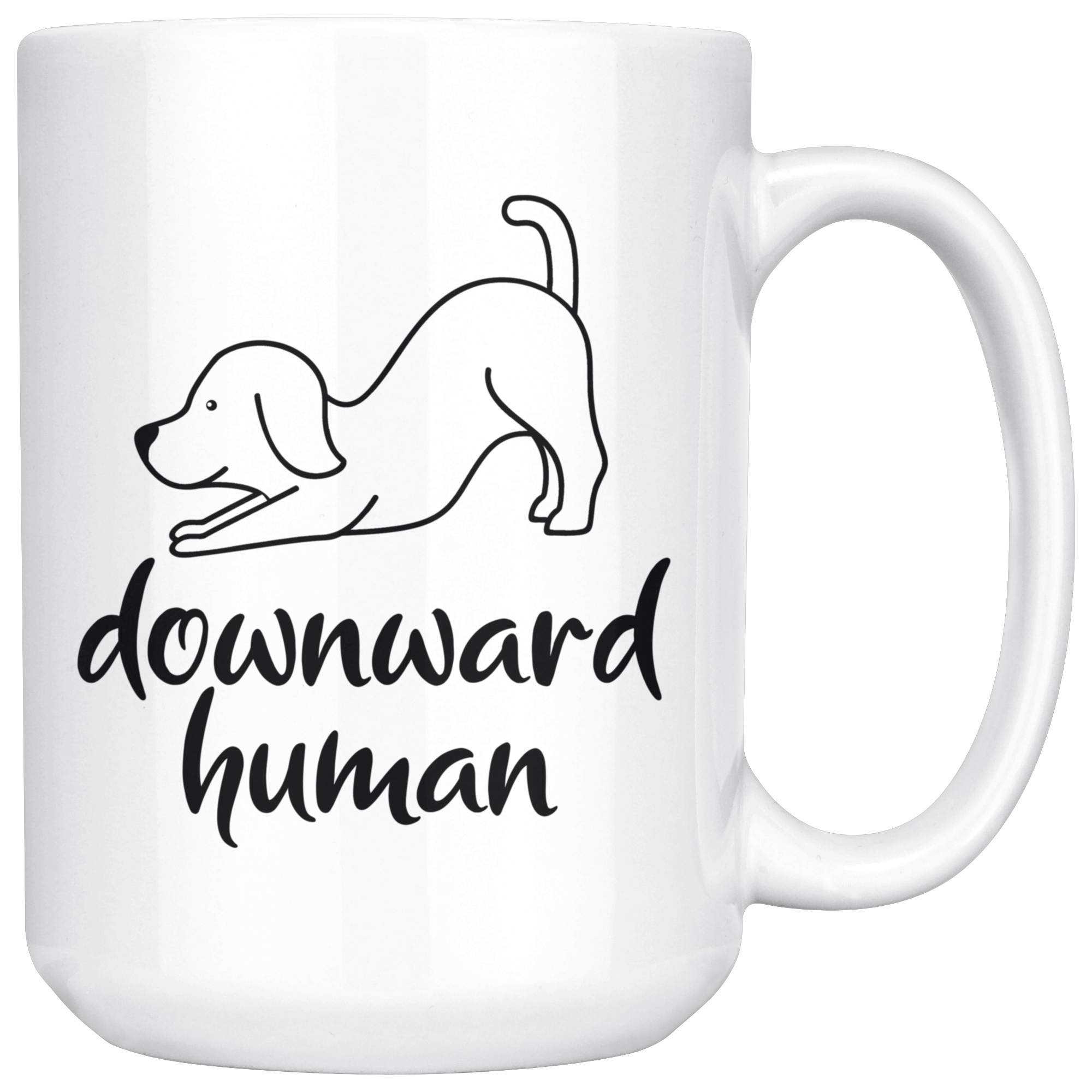 White Mugs - Downward Human