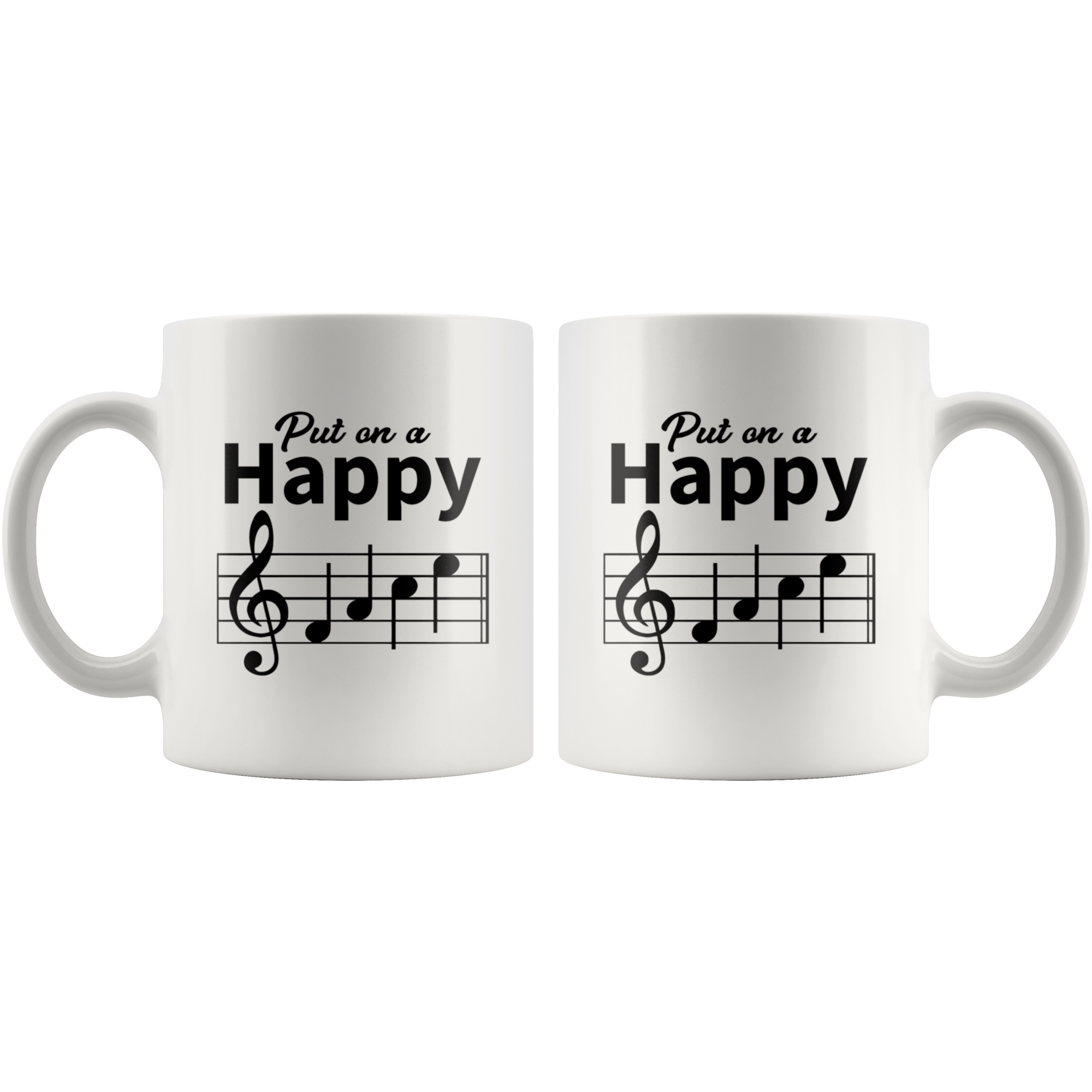 Mug - Music Happy Face Mug 11 oz