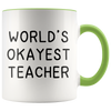 Accent Mug - World's Okayest Teacher