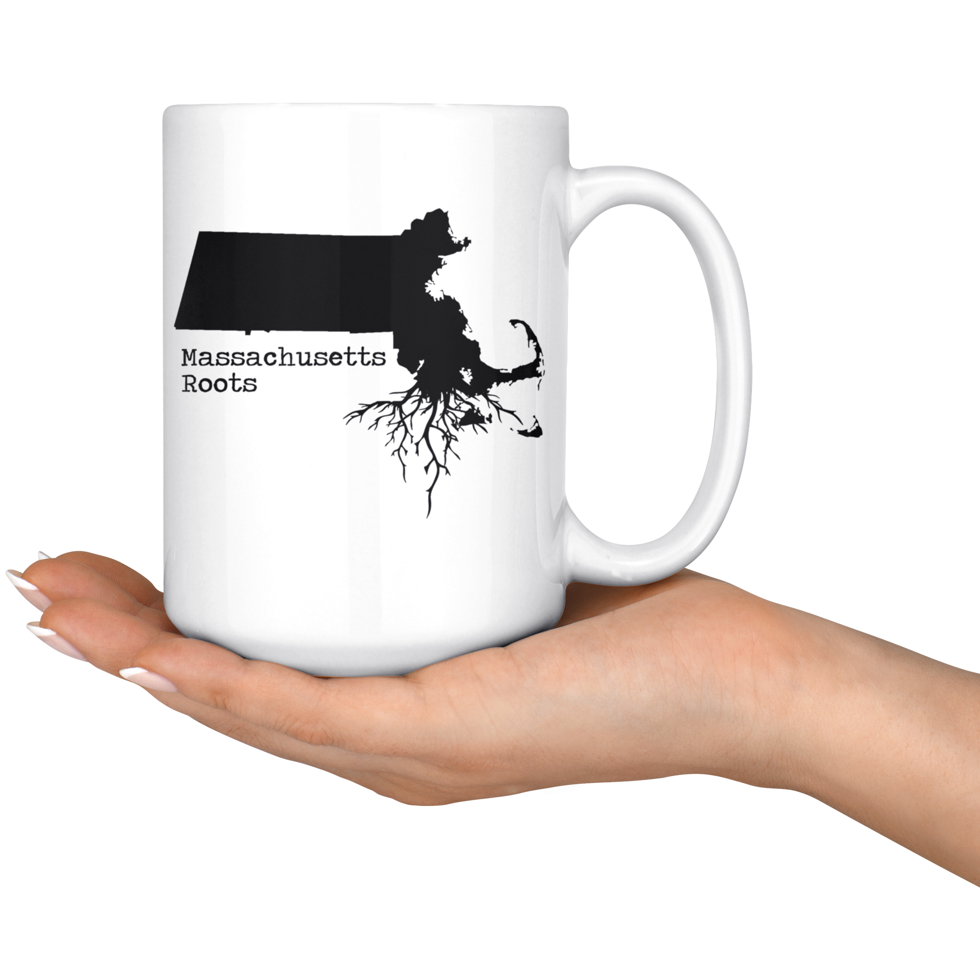 White Mugs - Massachusetts Roots